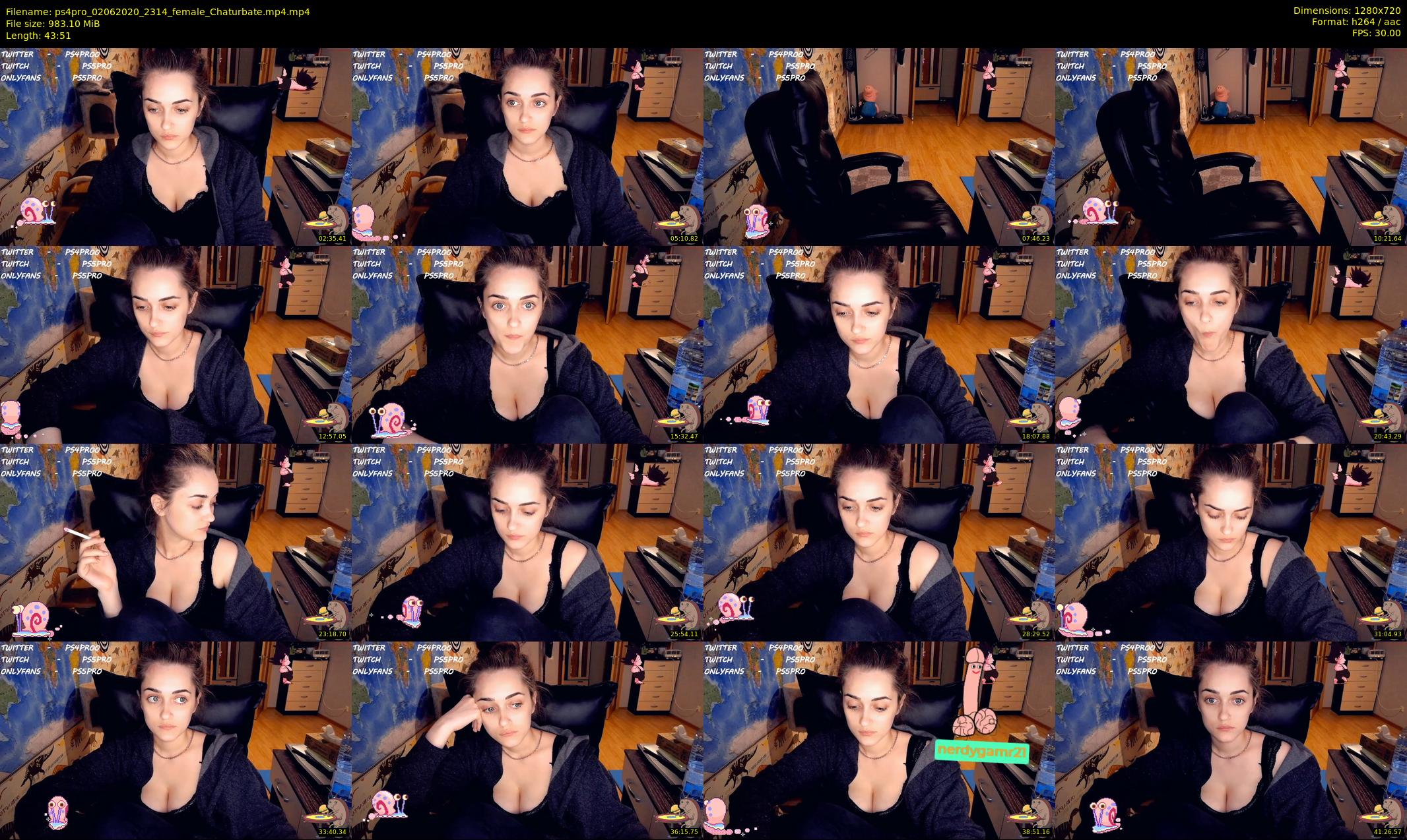 ps4pro — 44 minute Chaturbate female cam show recording, 720p, Jun 2, 2020