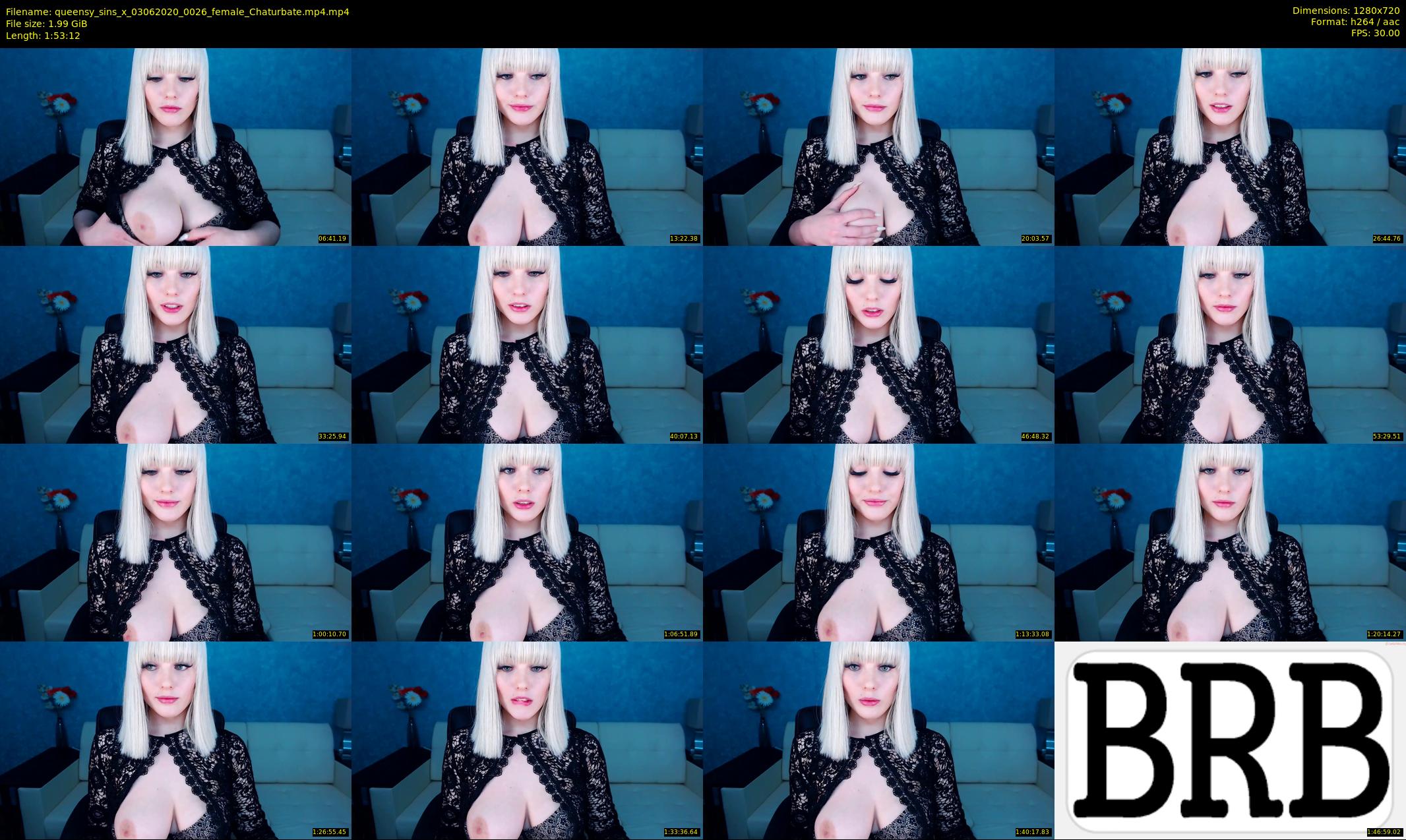 queensy_sins_x — 114 minute Chaturbate female cam show recording, 720p, Jun 3, 2020