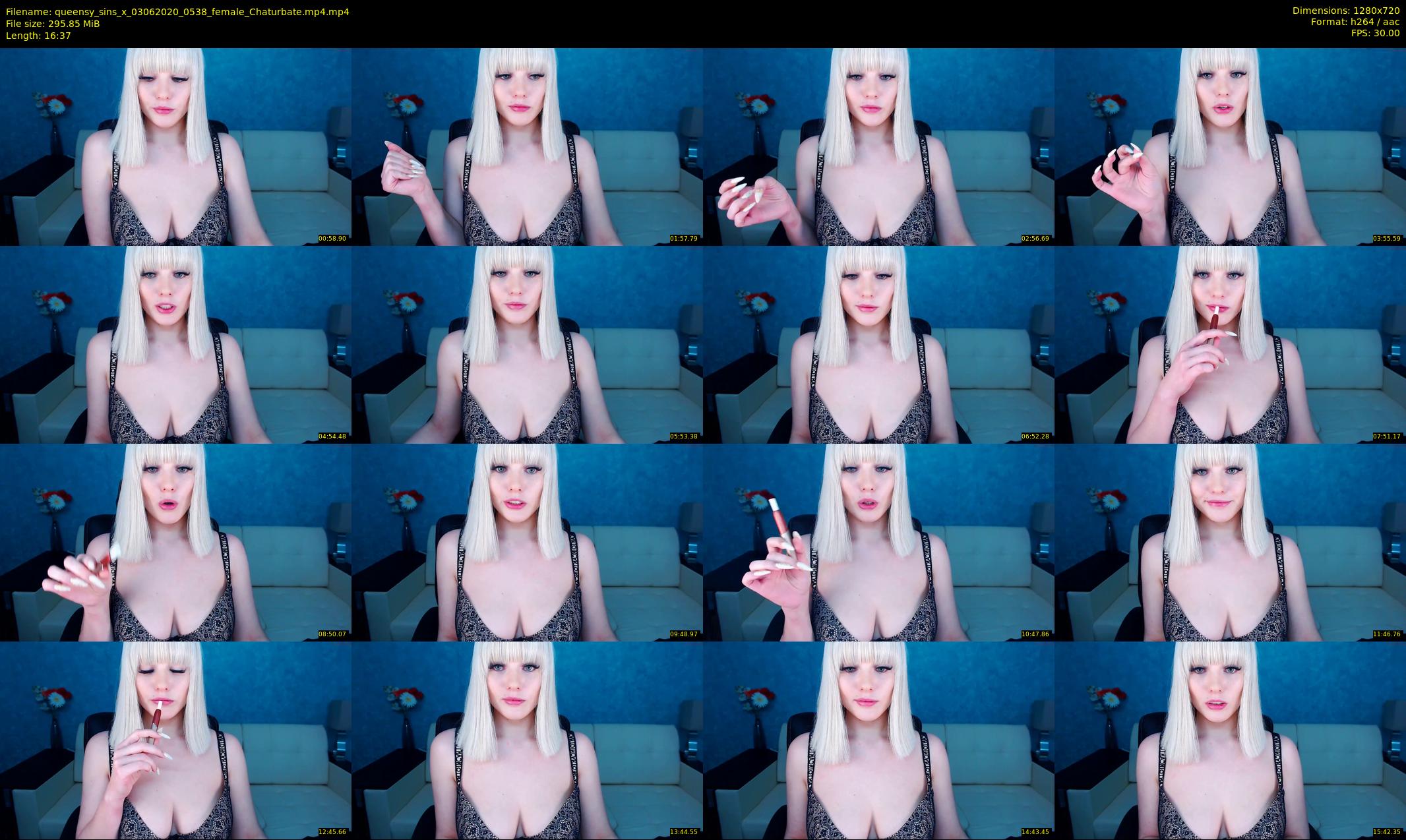 queensy_sins_x — 17 minute Chaturbate female cam show recording, 720p, Jun 3, 2020
