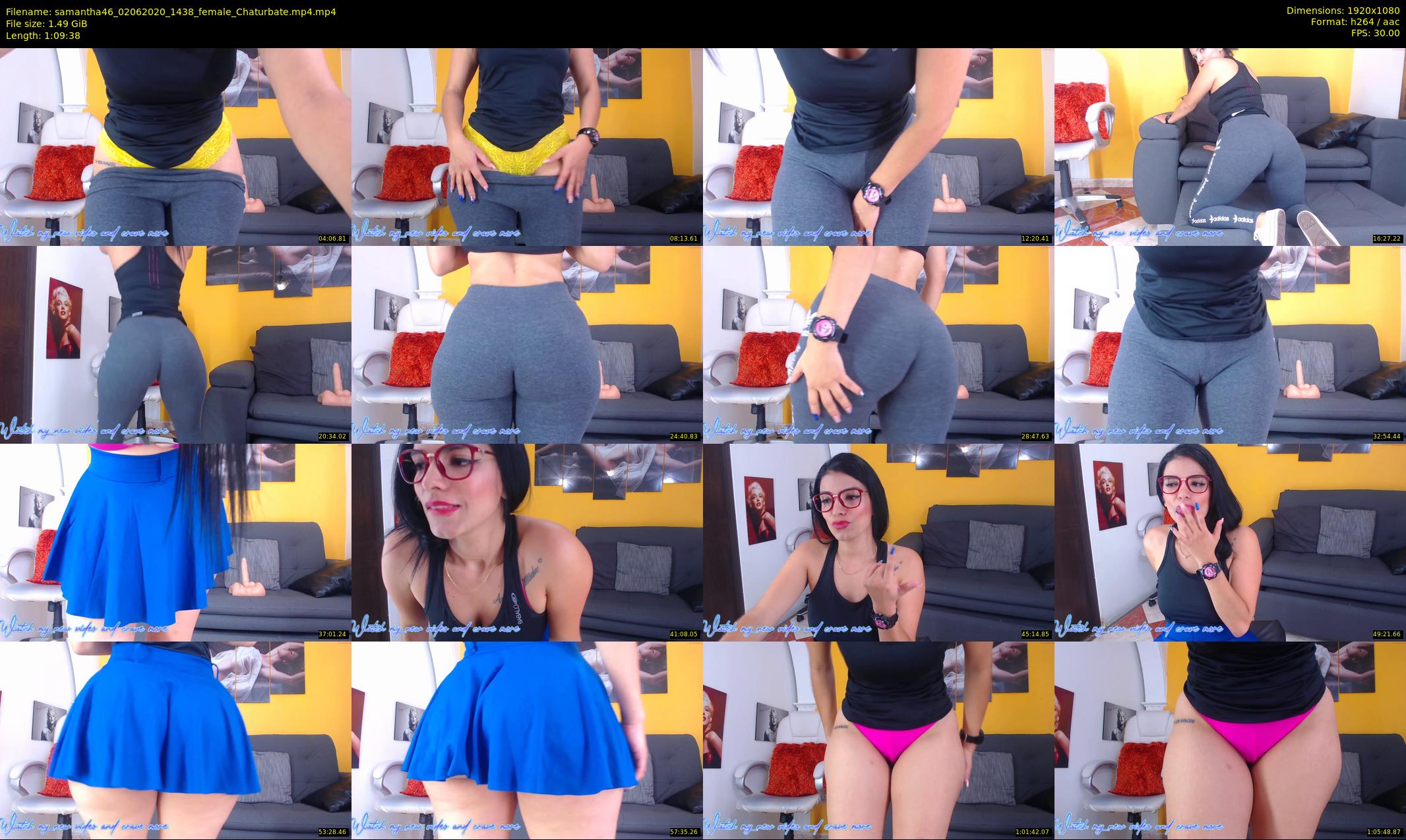 samantha46 — 70 minute Chaturbate female cam show recording, 1080p, Jun 2, 2020