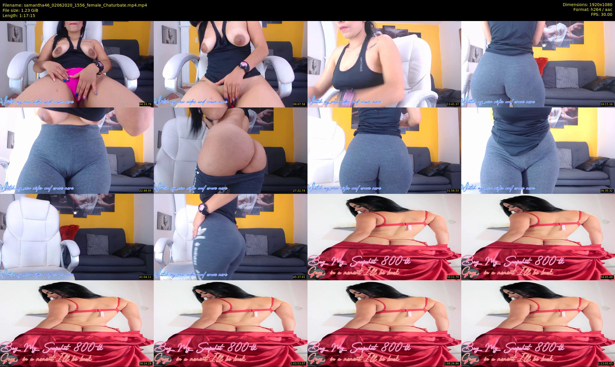 samantha46 — 78 minute Chaturbate female cam show recording, 1080p, Jun 2, 2020