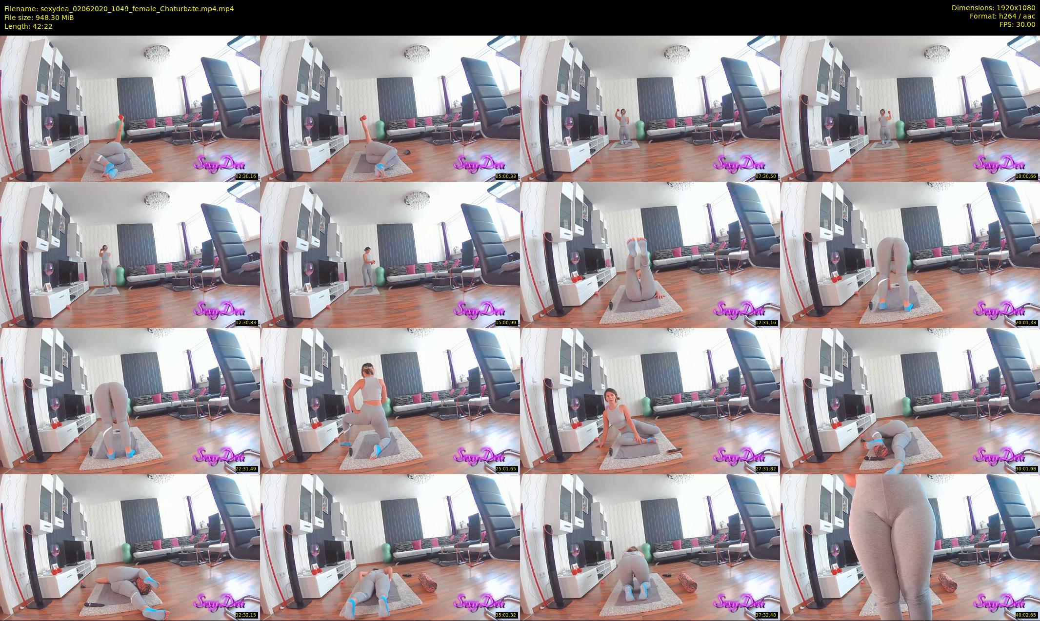 sexydea — 43 minute Chaturbate female cam show recording, 1080p, Jun 2, 2020