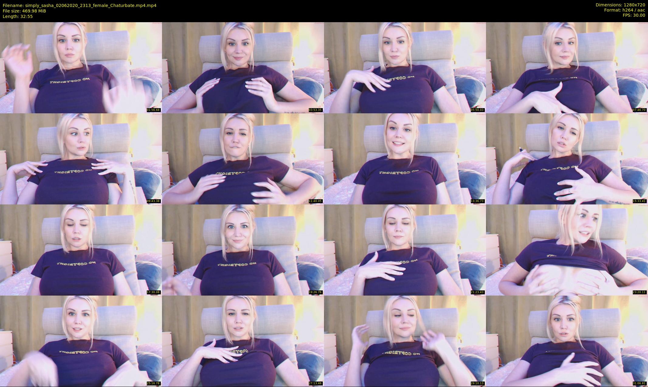 simply_sasha — 33 minute Chaturbate female cam show recording, 720p, Jun 2, 2020