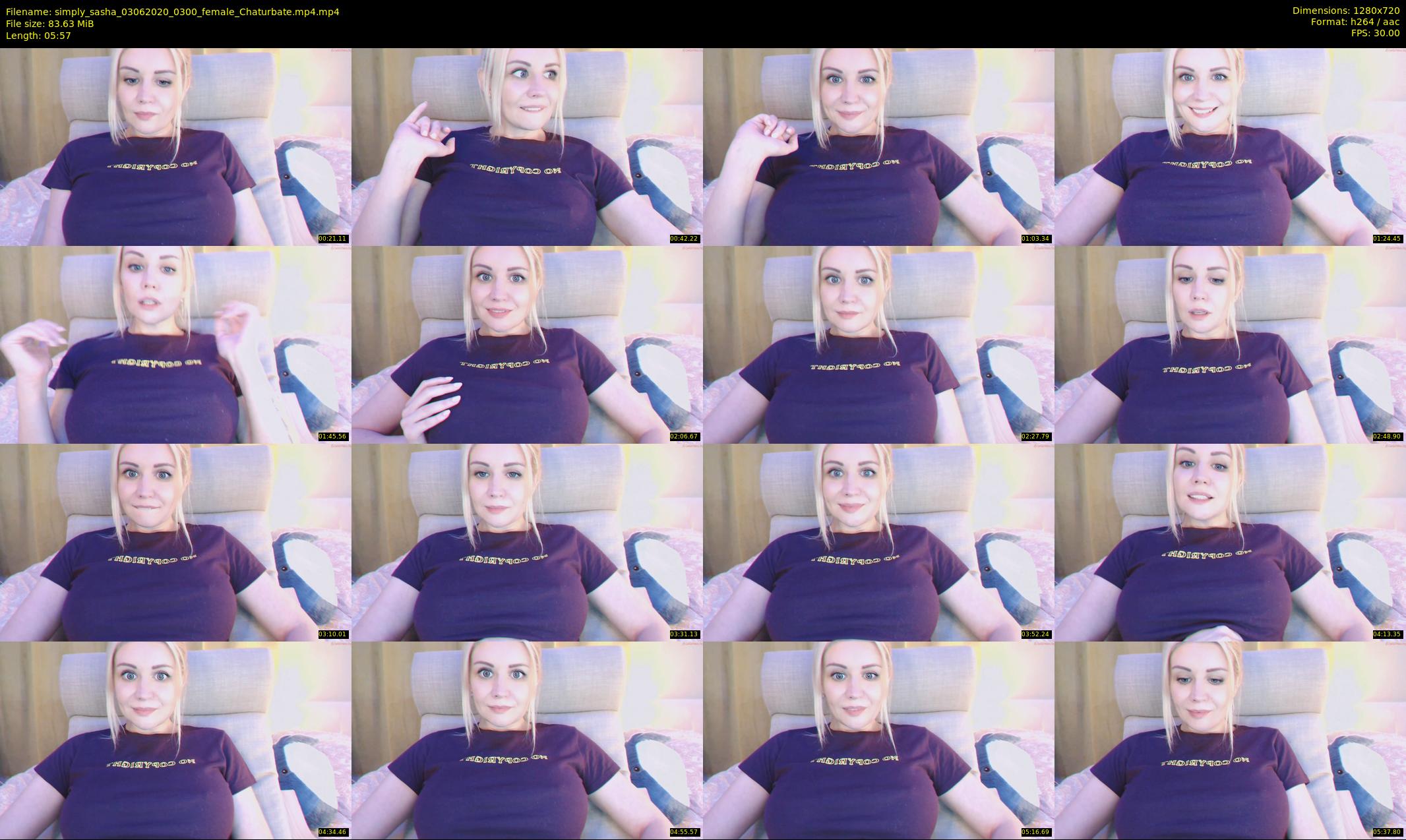 simply_sasha — 6 minute Chaturbate female cam show recording, 720p, Jun 3, 2020