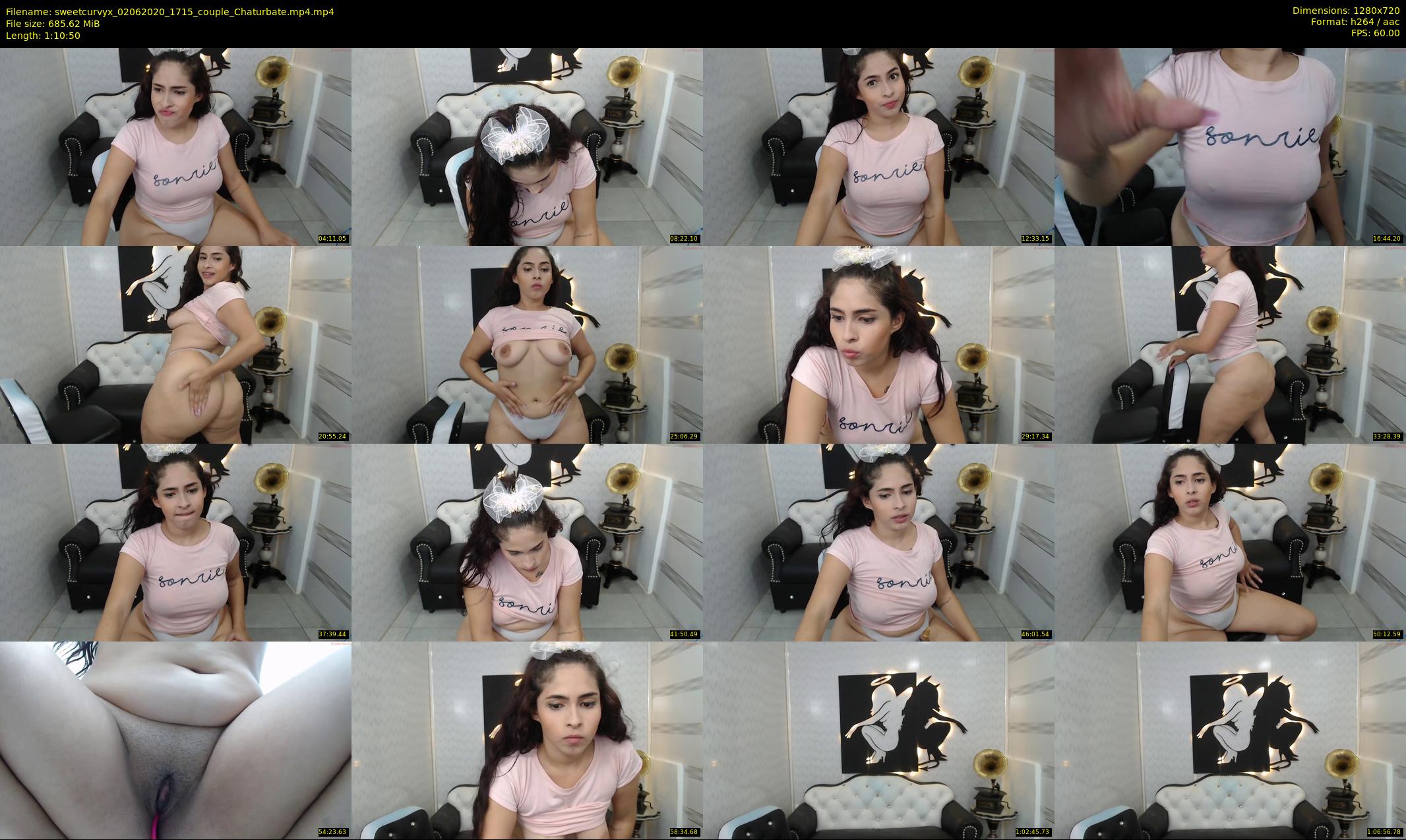 sweetcurvyx — 71 minute Chaturbate couple cam show recording, 720p, Jun 2, 2020