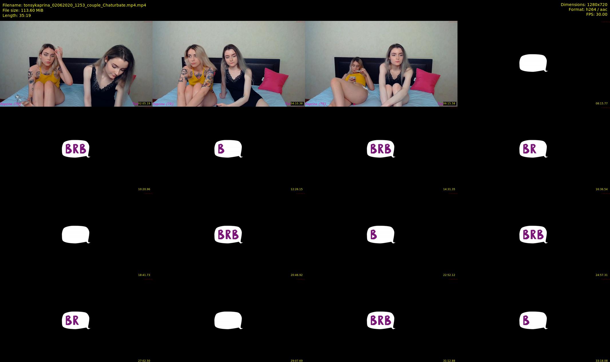 tonsykaprina — 36 minute Chaturbate couple cam show recording, 720p, Jun 2, 2020