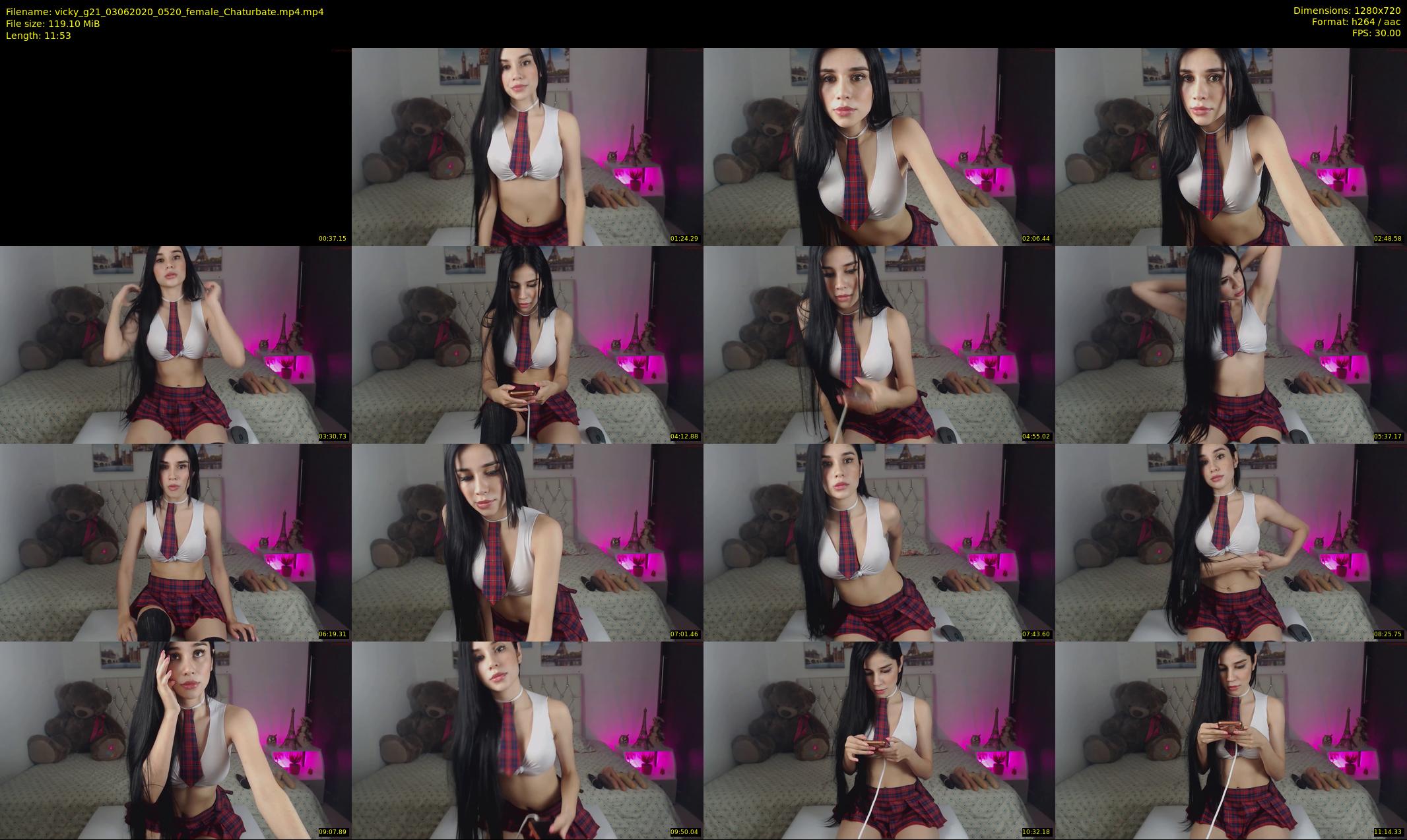 vicky_g21 — 12 minute Chaturbate female cam show recording, 720p, Jun 3, 2020