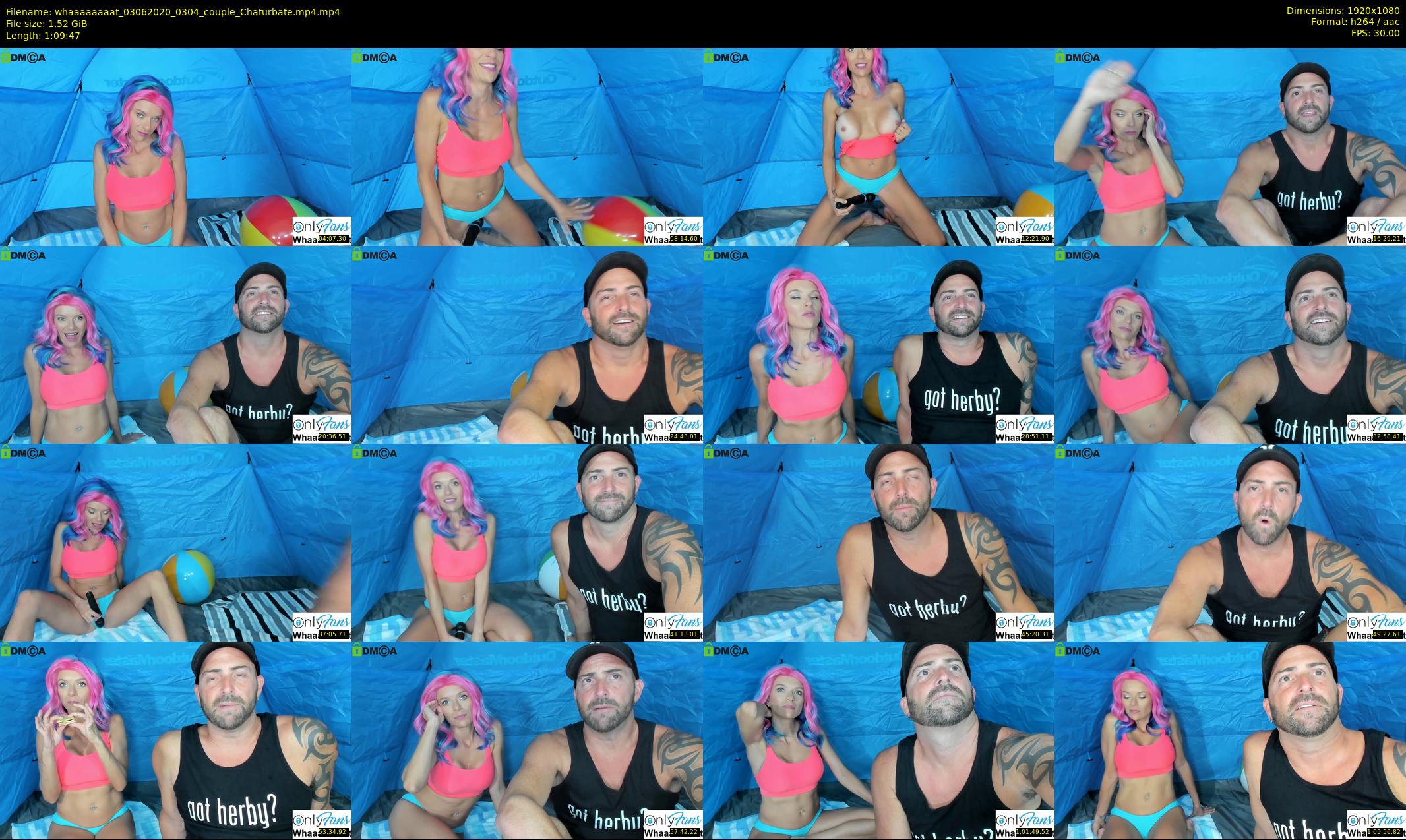 whaaaaaaaat — 70 minute Chaturbate couple cam show recording, 1080p, Jun 3, 2020
