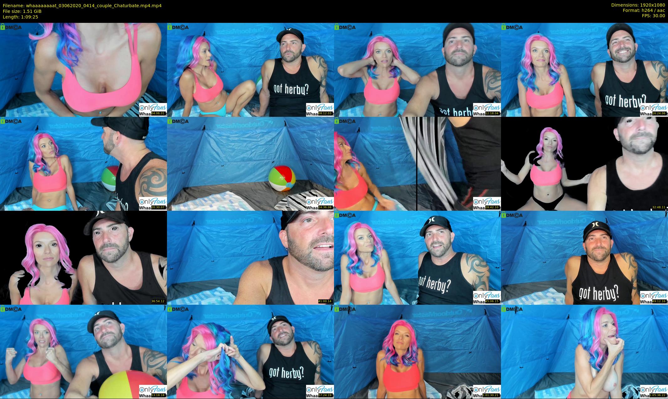whaaaaaaaat — 70 minute Chaturbate couple cam show recording, 1080p, Jun 3, 2020