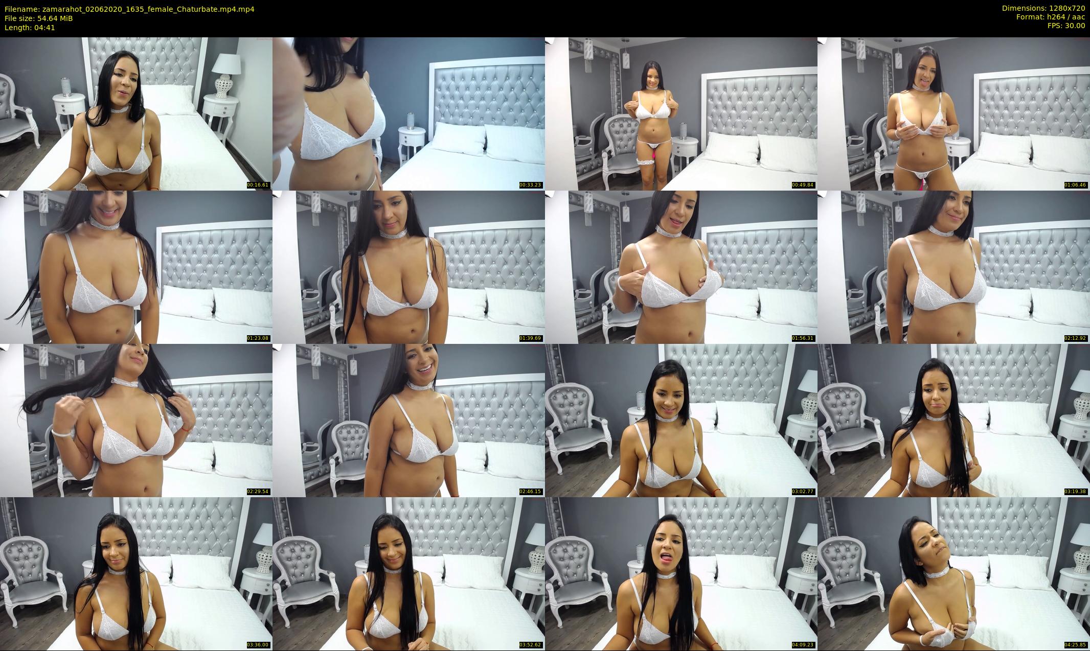 zamarahot — 5 minute Chaturbate female cam show recording, 720p, Jun 2, 2020