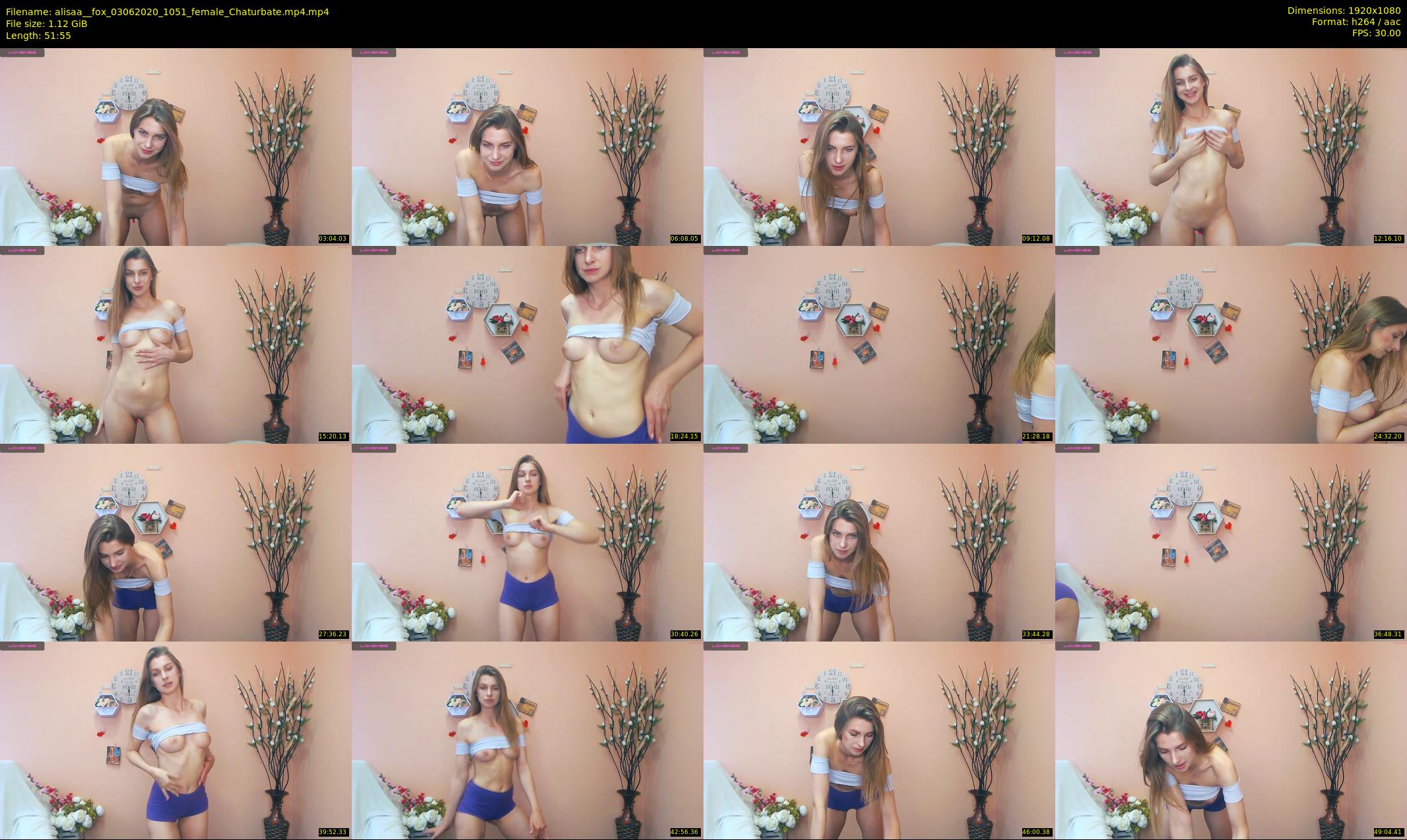 alisaa__fox — 52 minute Chaturbate female cam show recording, 1080p, Jun 3, 2020