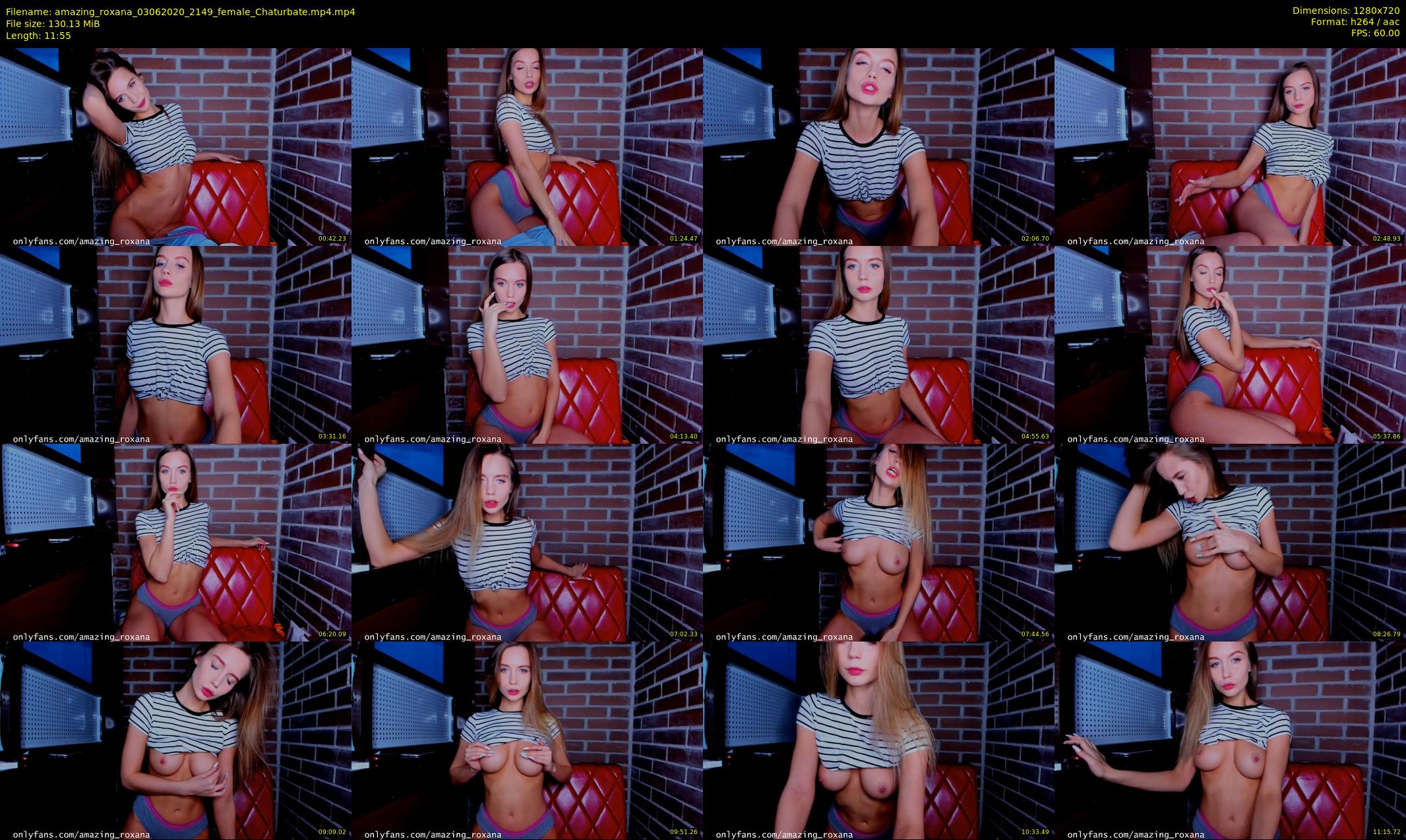 amazing_roxana — 12 minute Chaturbate female cam show recording, 720p, Jun 3, 2020