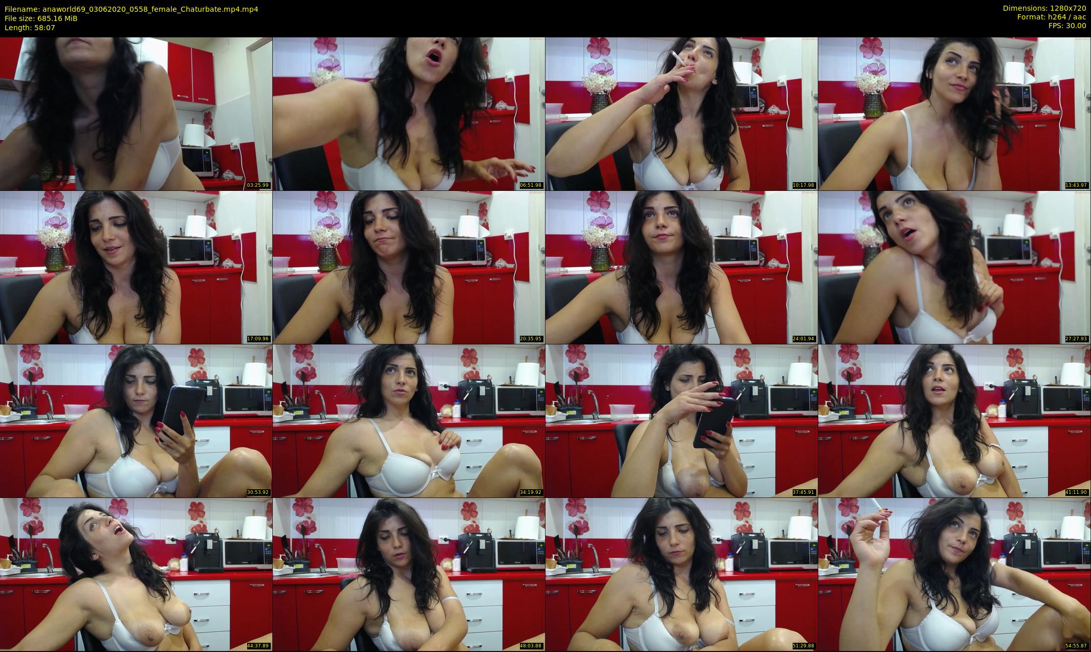 anaworld69 — 59 minute Chaturbate female cam show recording, 720p, Jun 3, 2020