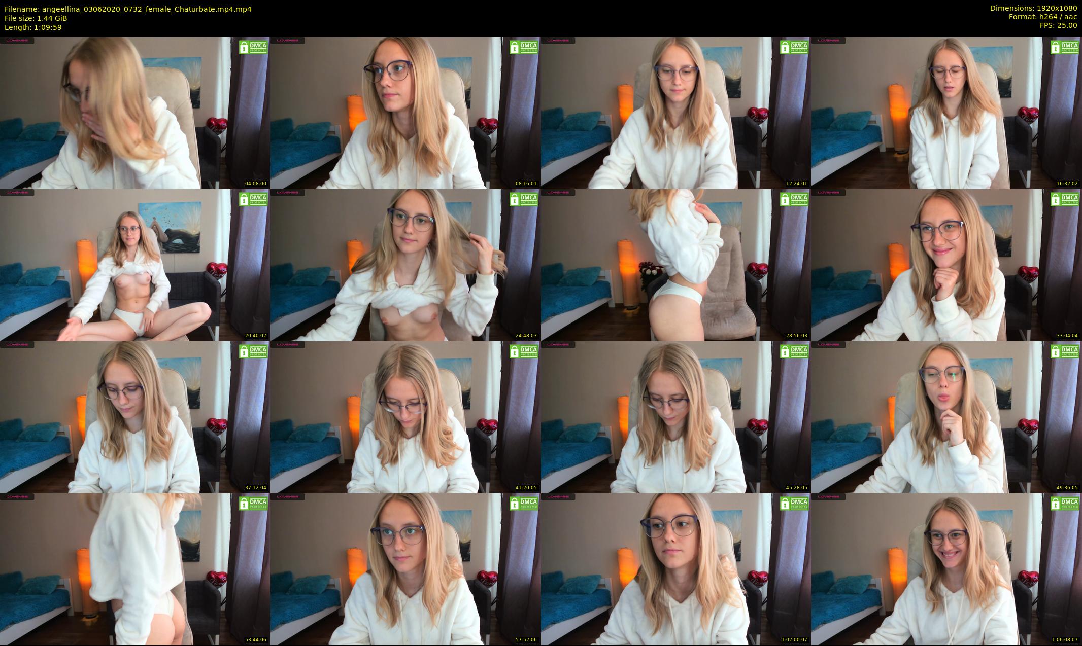 angeellina — 70 minute Chaturbate female cam show recording, 1080p, Jun 3, 2020