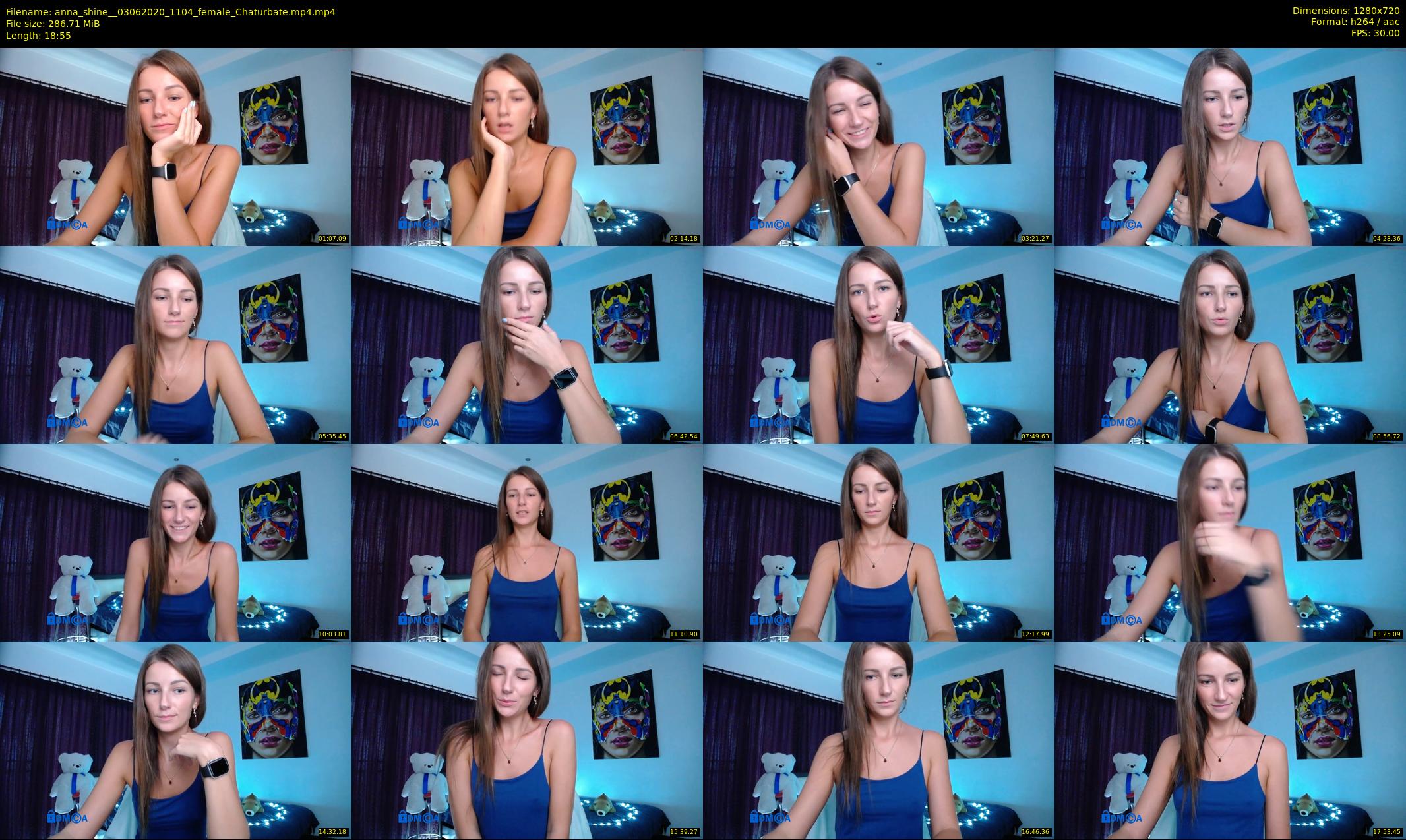 anna_shine_ — 19 minute Chaturbate female cam show recording, 720p, Jun 3, 2020