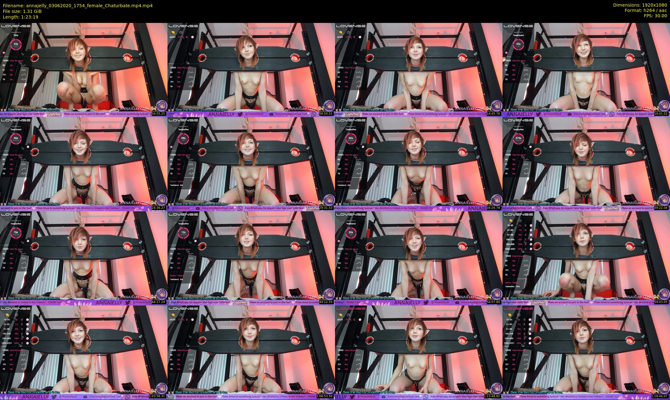 annajelly — 84 minute Chaturbate couple cam show recording, 1080p, Jun 3, 2020