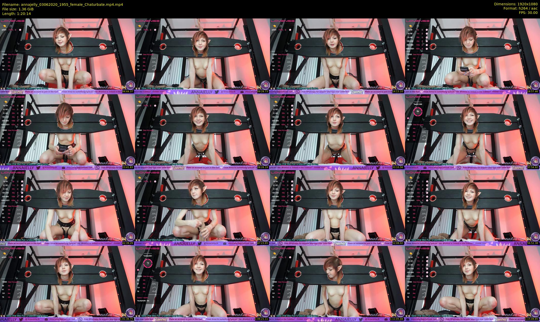 annajelly — 81 minute Chaturbate couple cam show recording, 1080p, Jun 3, 2020