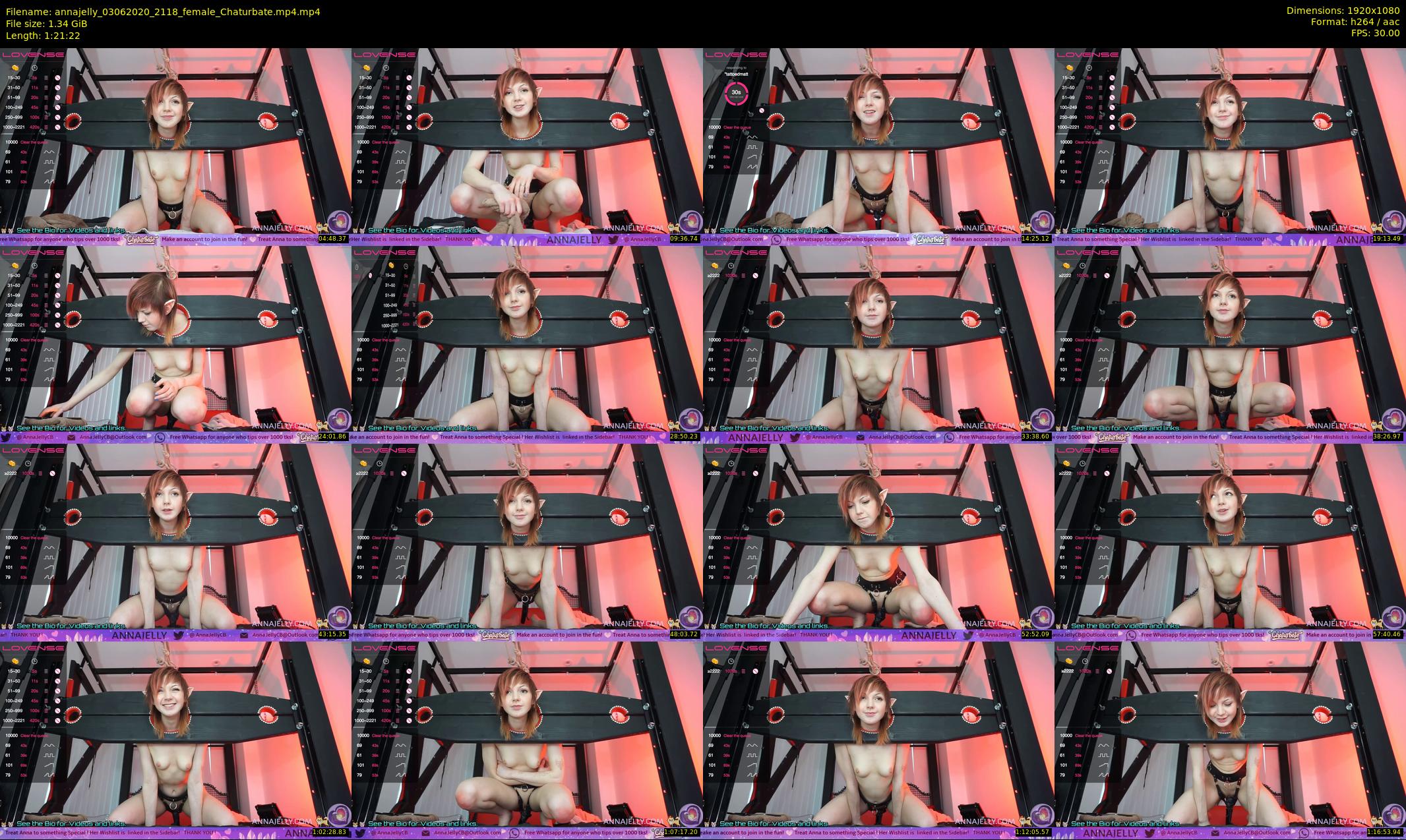 annajelly — 82 minute Chaturbate couple cam show recording, 1080p, Jun 3, 2020