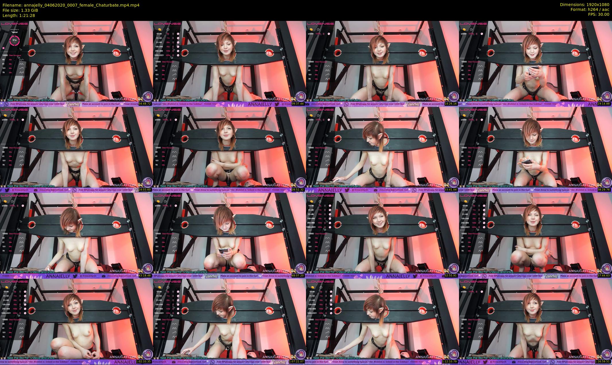 annajelly — 82 minute Chaturbate couple cam show recording, 1080p, Jun 4, 2020