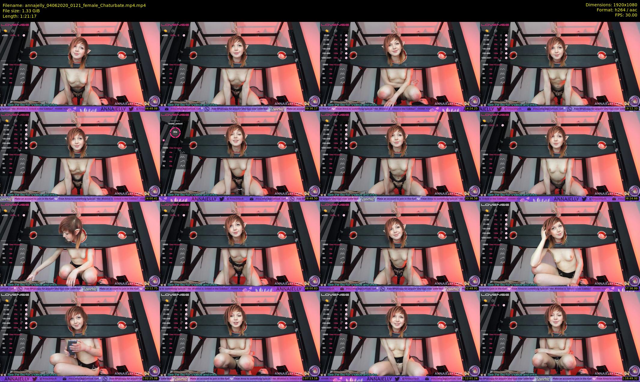 annajelly — 82 minute Chaturbate couple cam show recording, 1080p, Jun 4, 2020