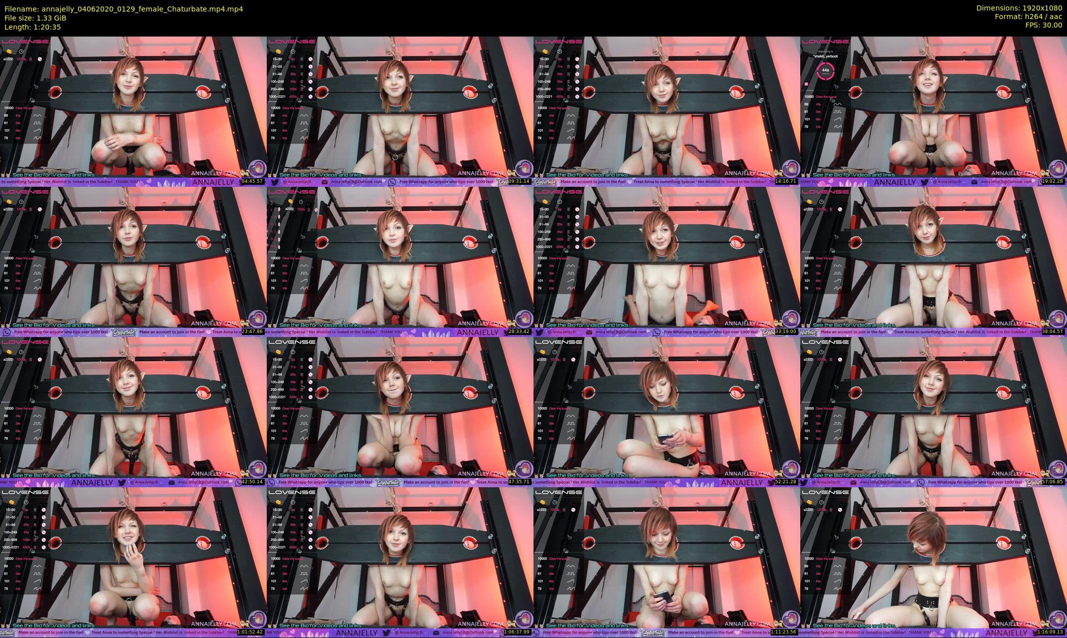 annajelly — 81 minute Chaturbate couple cam show recording, 1080p, Jun 4, 2020