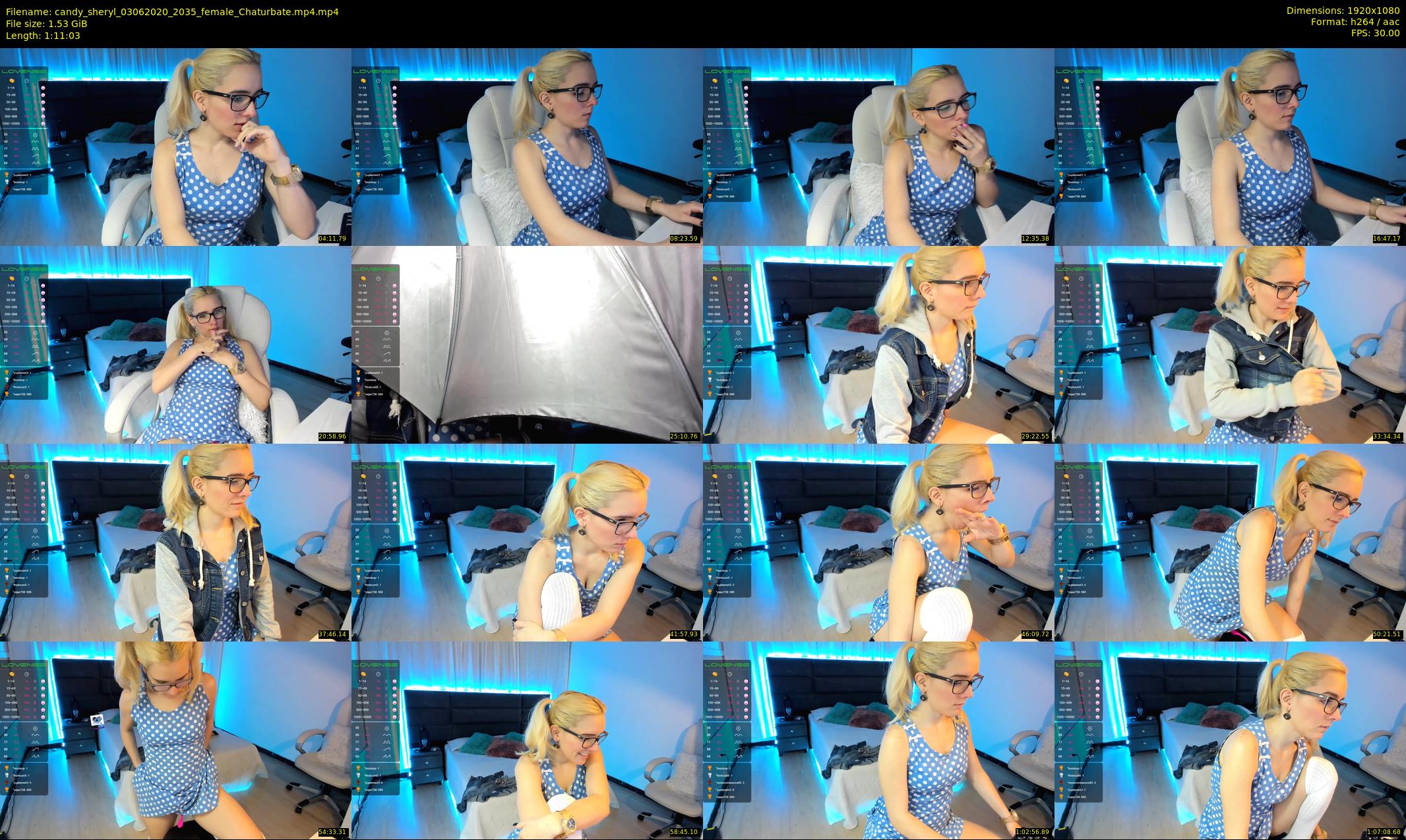 candy_sheryl — 72 minute Chaturbate female cam show recording, 1080p, Jun 3, 2020