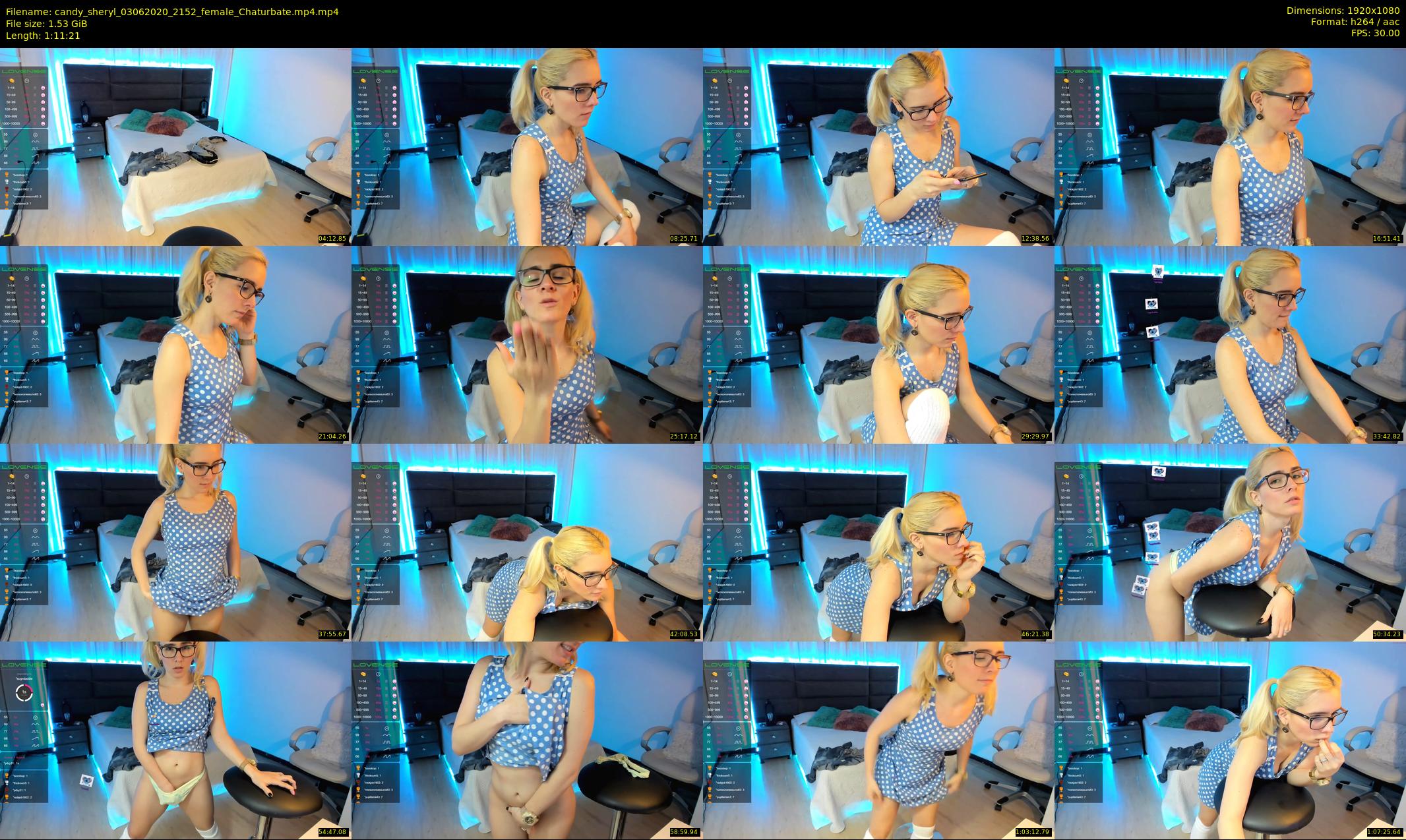 candy_sheryl — 72 minute Chaturbate female cam show recording, 1080p, Jun 3, 2020