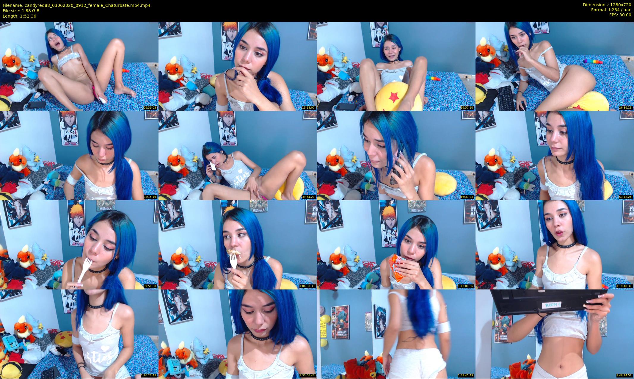 candyred88 — 113 minute Chaturbate female cam show recording, 720p, Jun 3, 2020