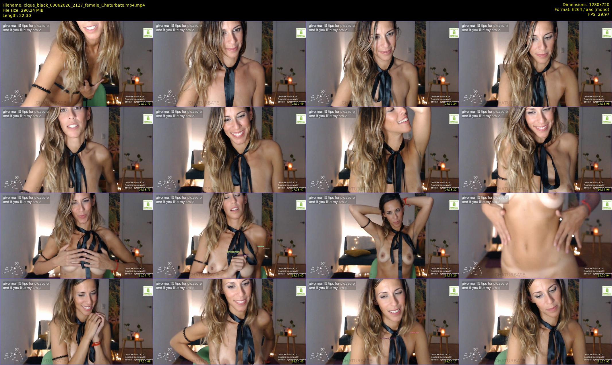 cique_black — 23 minute Chaturbate female cam show recording, 720p, Jun 3, 2020