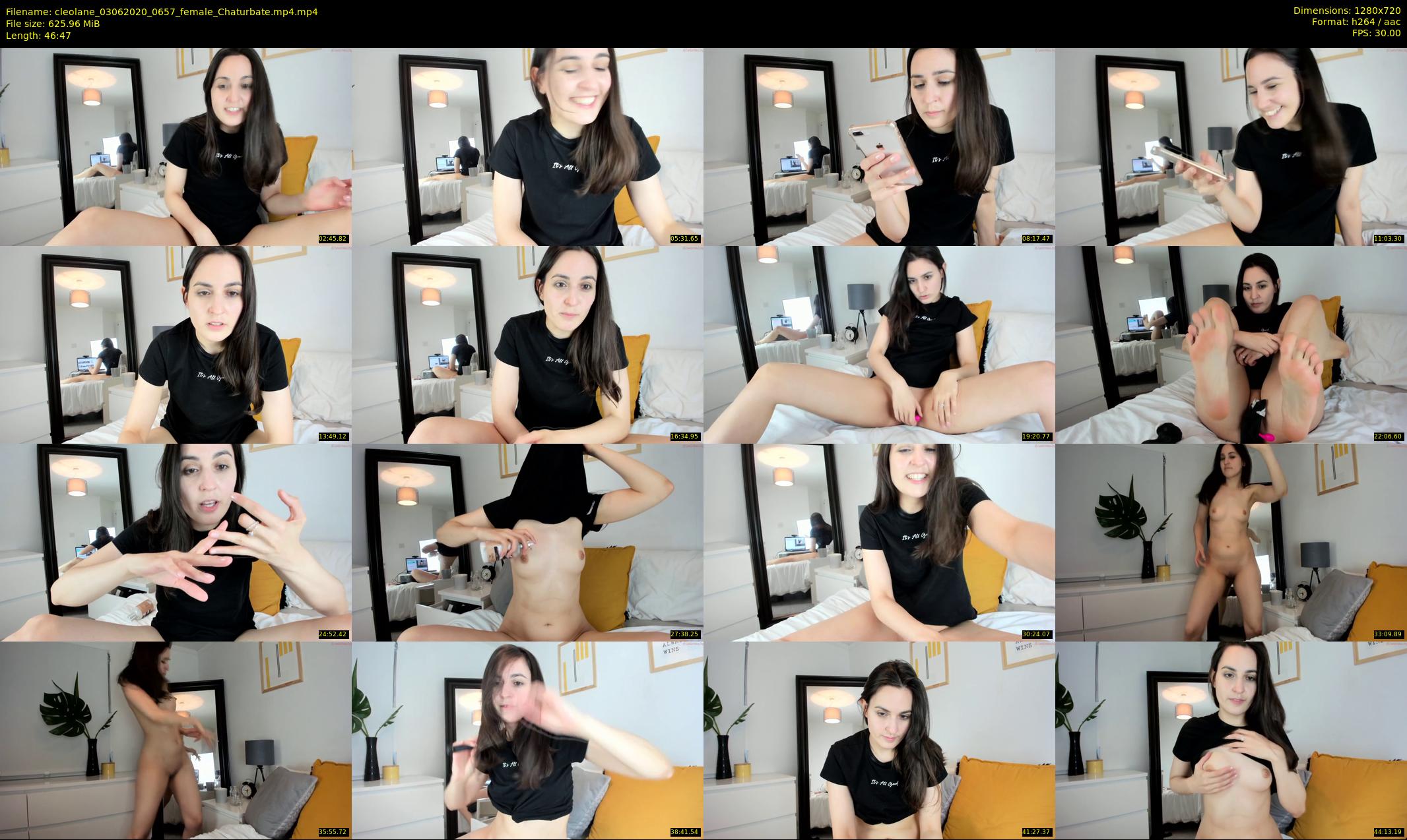cleolane — 47 minute Chaturbate female cam show recording, 720p, Jun 3, 2020