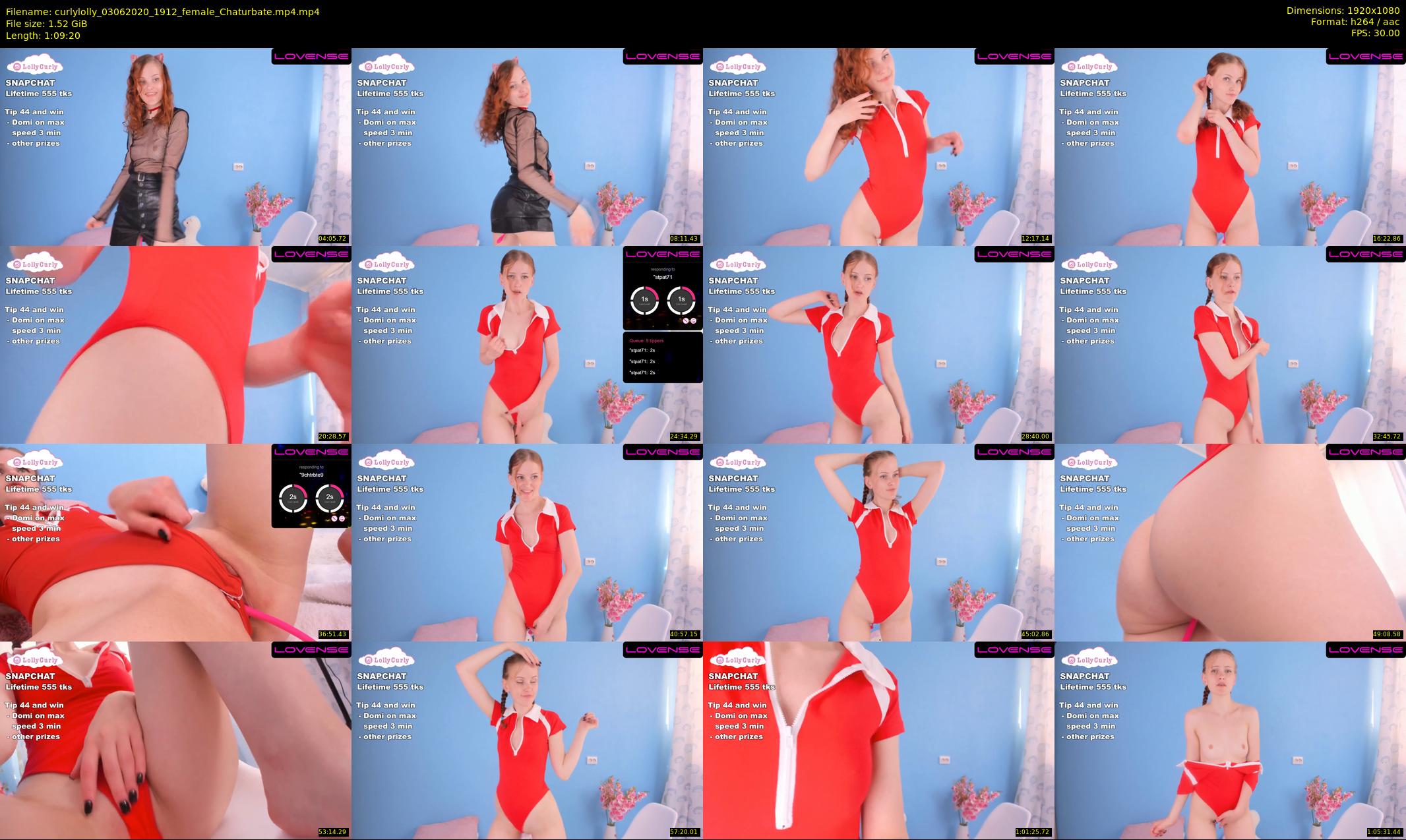 curlylolly — 70 minute Chaturbate female cam show recording, 1080p, Jun 3, 2020