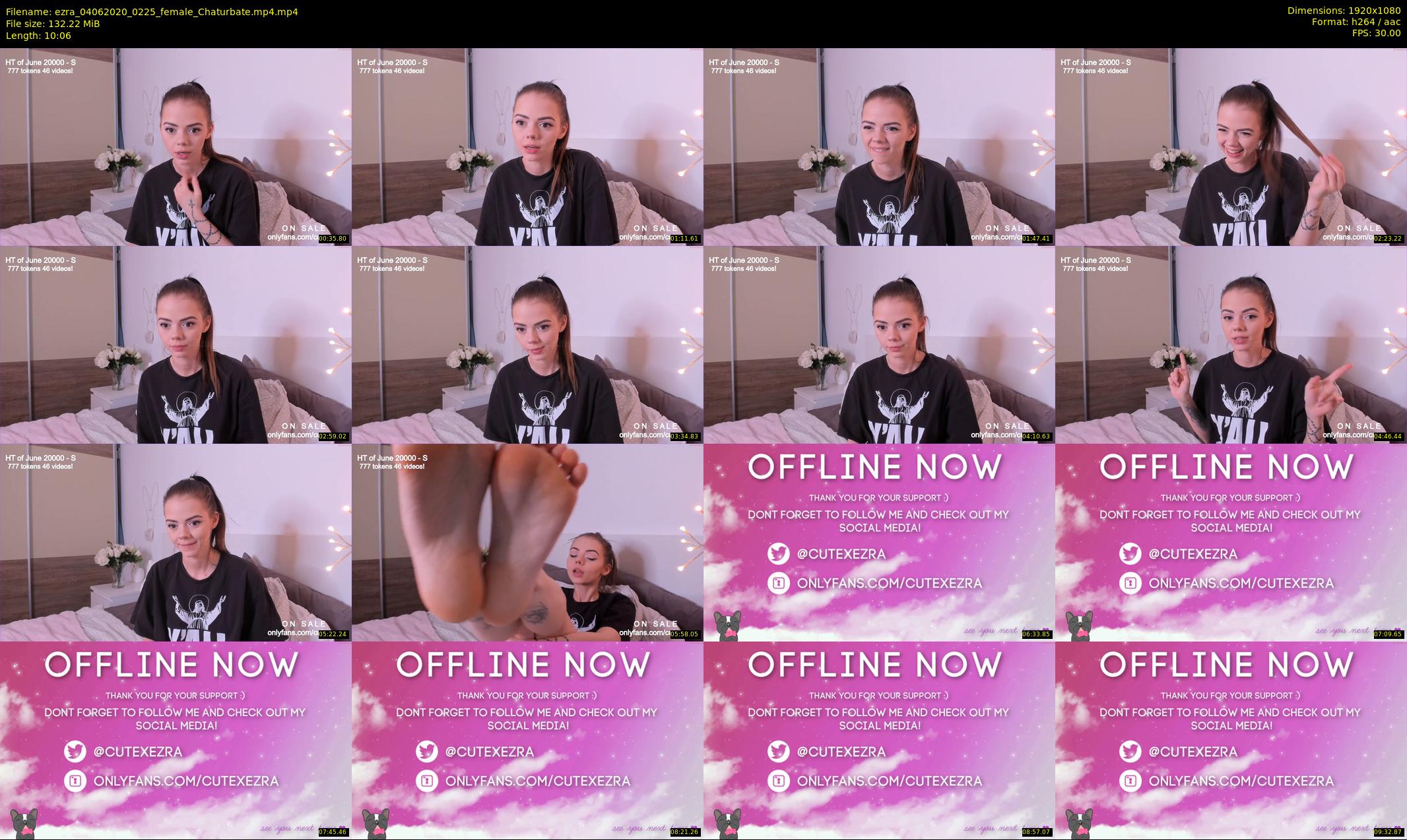 ezra — 11 minute Chaturbate female cam show recording, 1080p, Jun 4, 2020