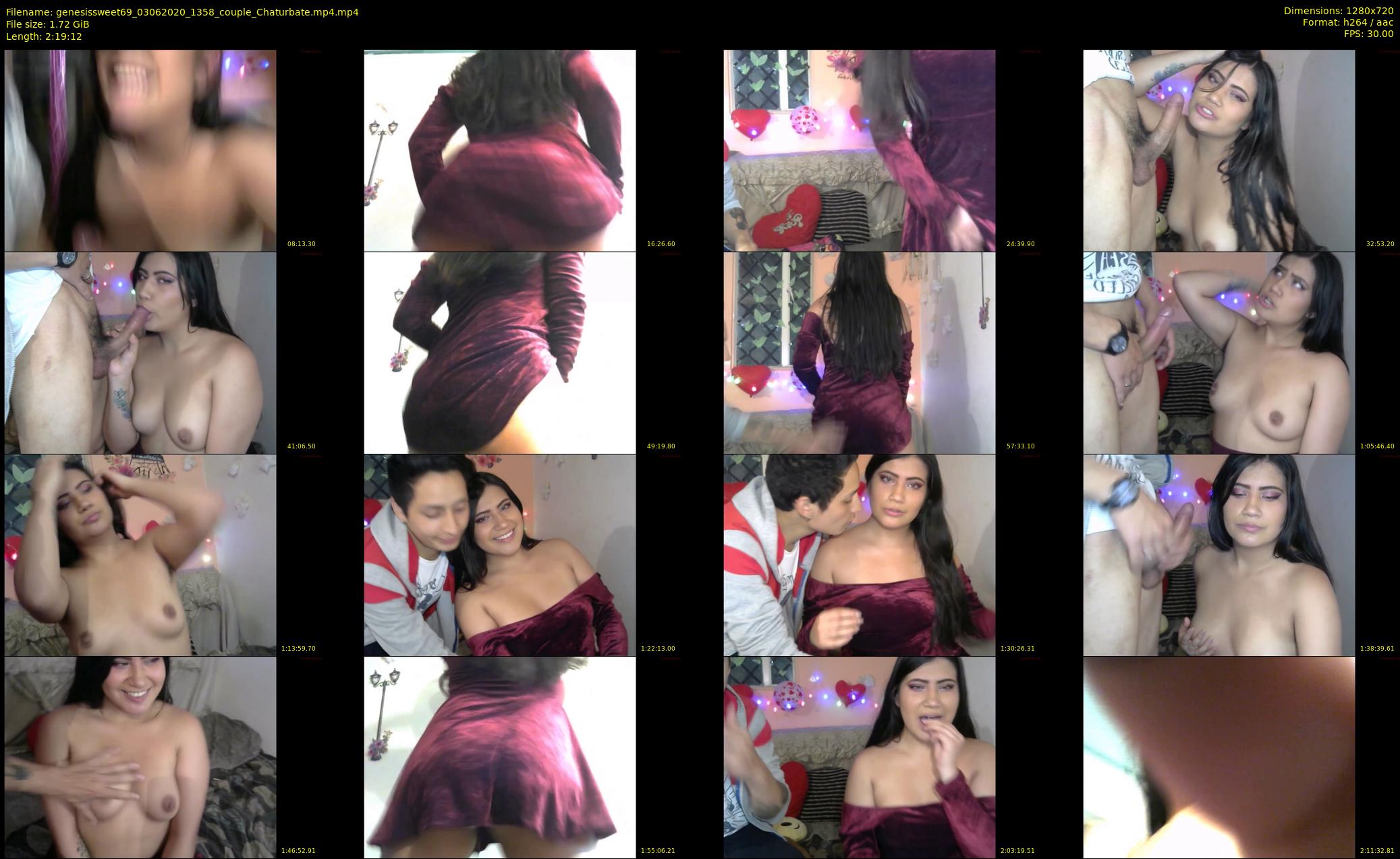 genesissweet69 — 140 minute Chaturbate couple cam show recording, 720p, Jun 3, 2020