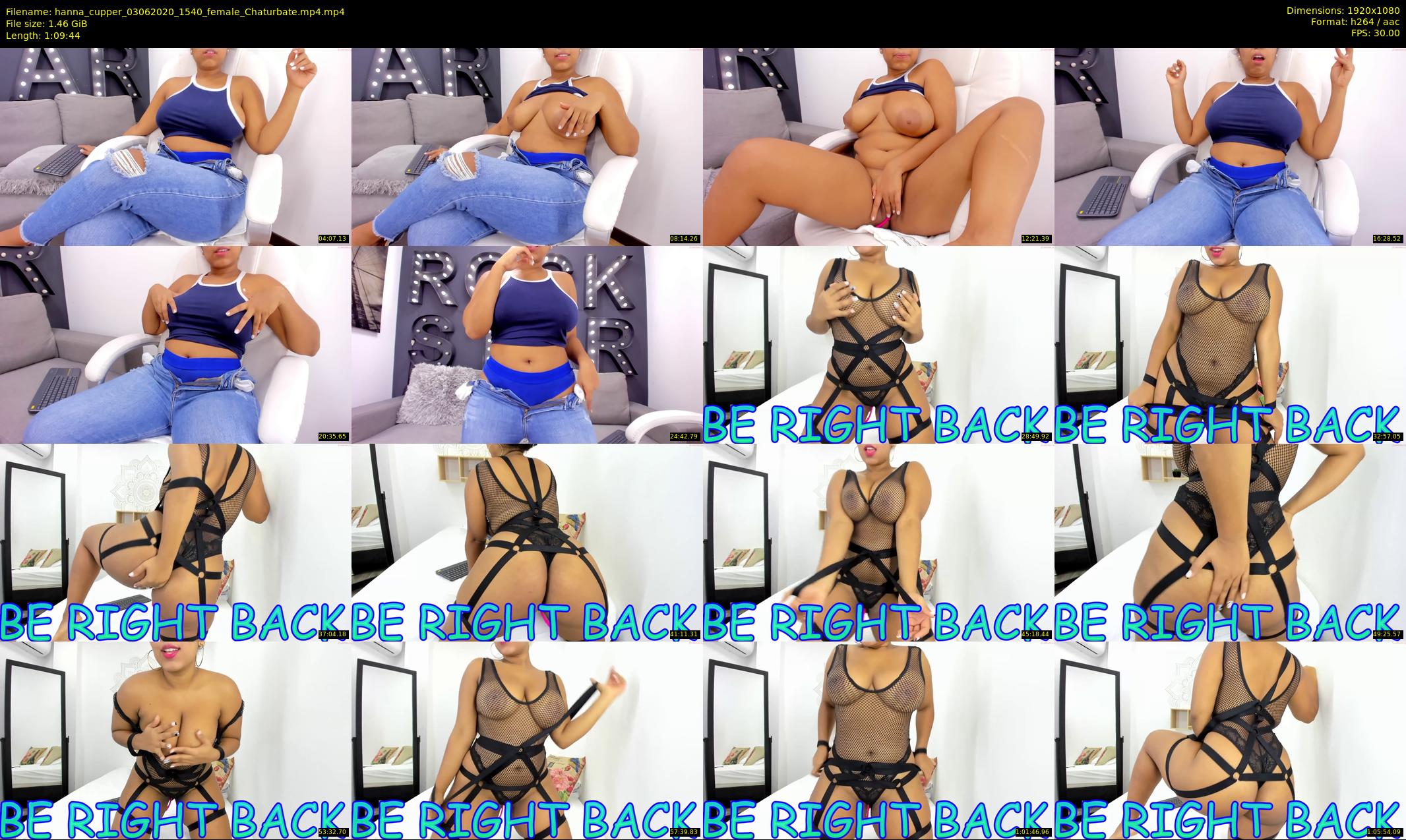 hanna_cupper — 70 minute Chaturbate female cam show recording, 1080p, Jun 3, 2020