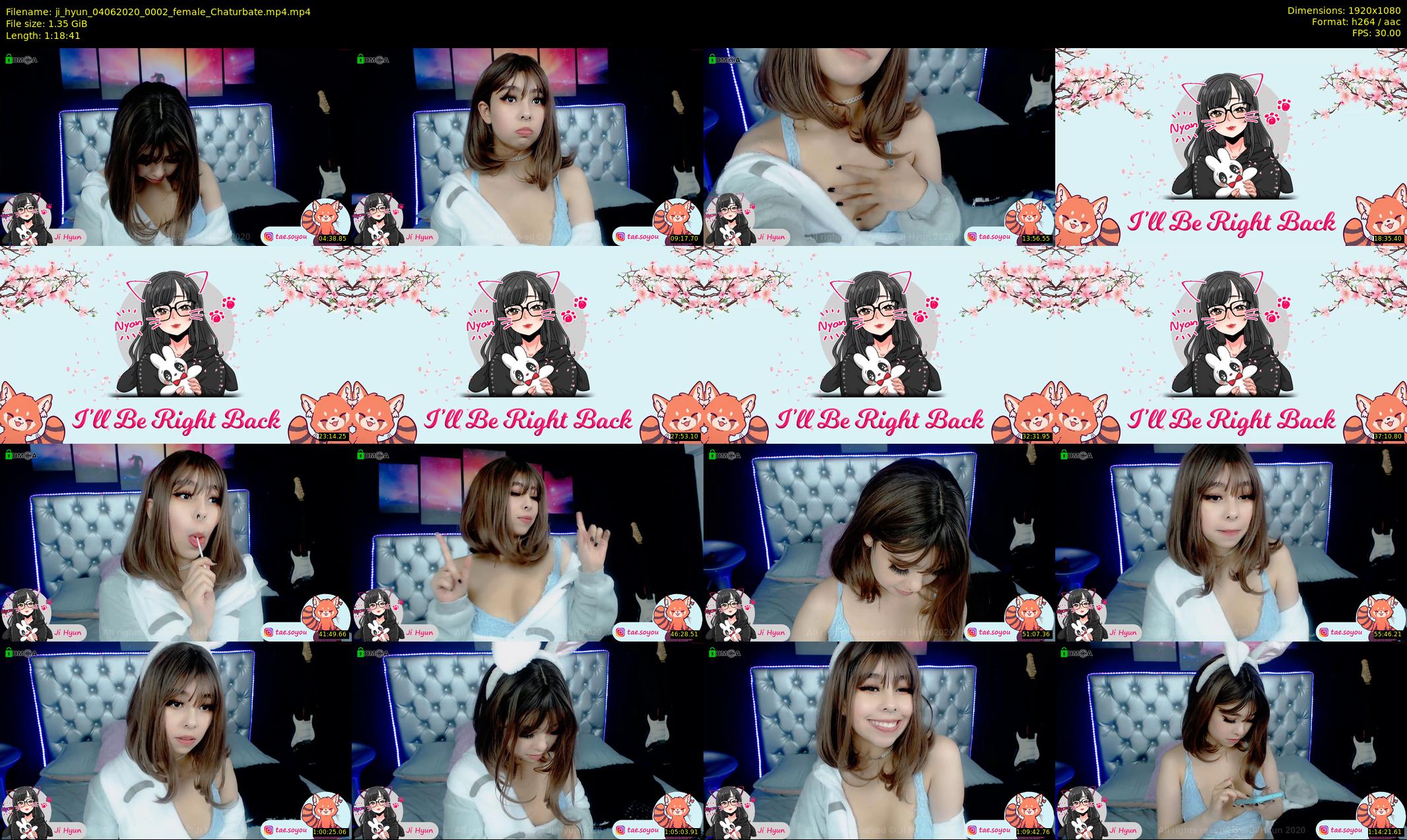 ji_hyun — 79 minute Chaturbate female cam show recording, 1080p, Jun 4, 2020