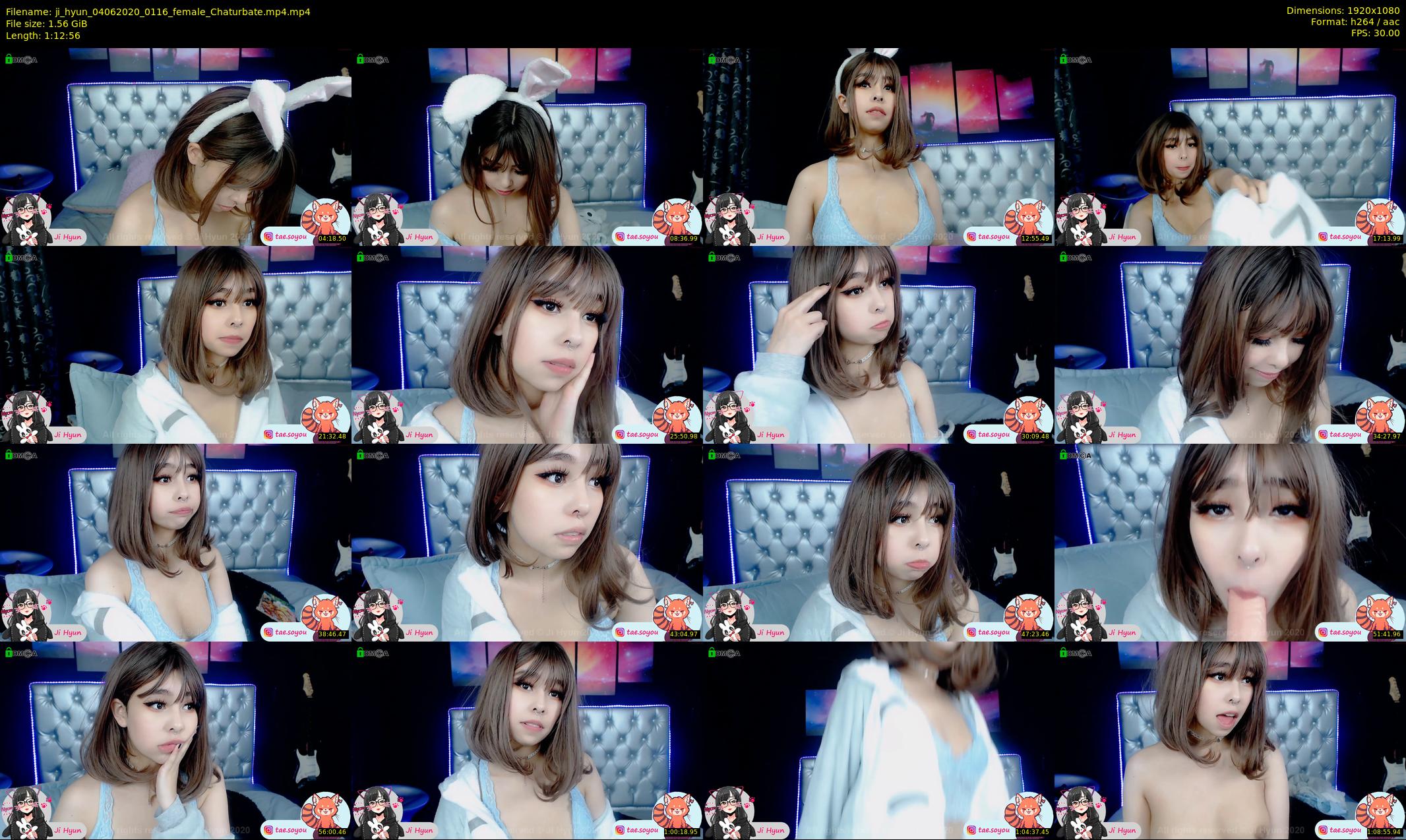ji_hyun — 73 minute Chaturbate female cam show recording, 1080p, Jun 4, 2020