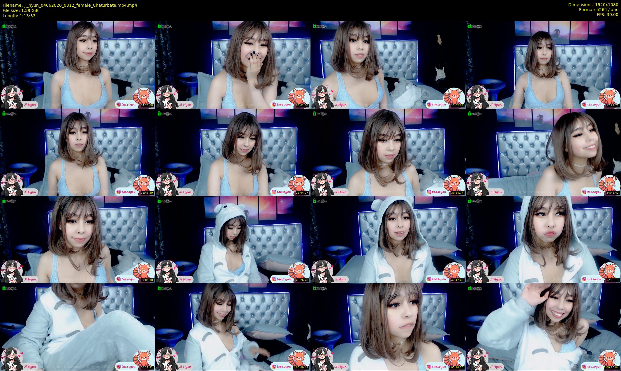 ji_hyun — 74 minute Chaturbate female cam show recording, 1080p, Jun 4, 2020