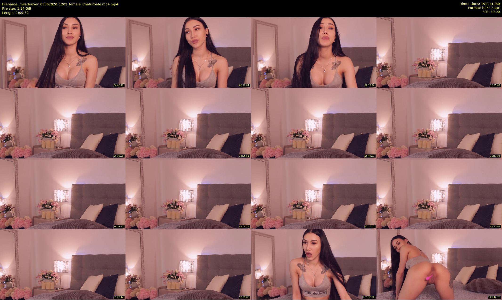 miladenver — 70 minute Chaturbate female cam show recording, 1080p, Jun 3, 2020