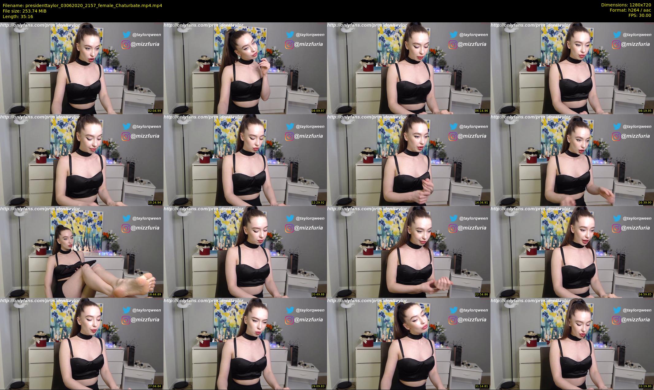 presidenttaylor — 36 minute Chaturbate female cam show recording, 720p, Jun 3, 2020