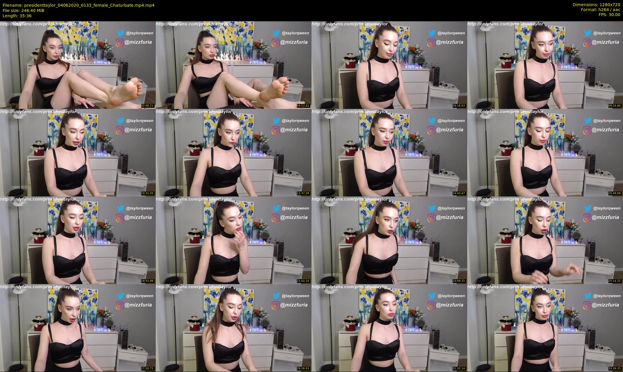 presidenttaylor — 36 minute Chaturbate female cam show recording, 720p, Jun 4, 2020