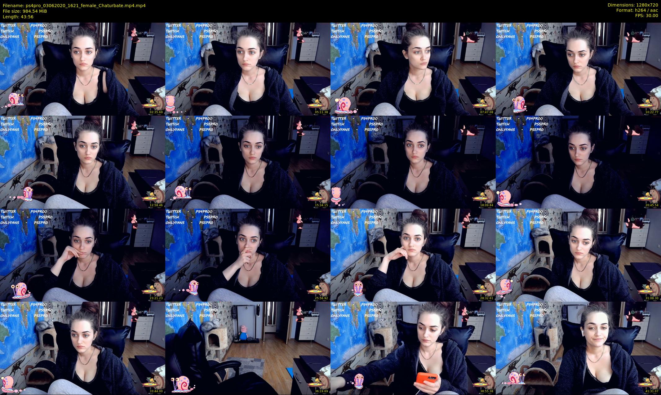 ps4pro — 44 minute Chaturbate female cam show recording, 720p, Jun 3, 2020
