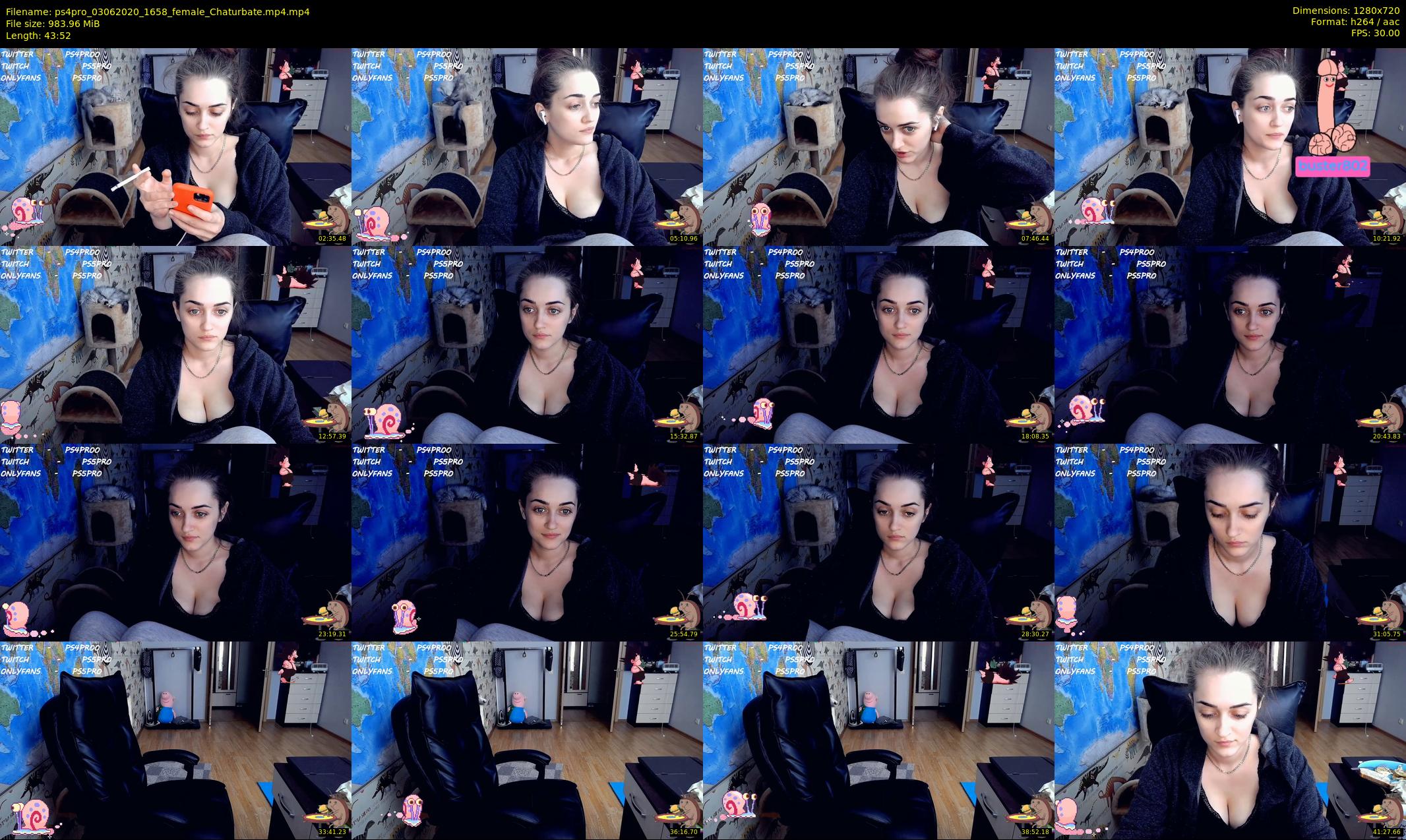 ps4pro — 44 minute Chaturbate female cam show recording, 720p, Jun 3, 2020