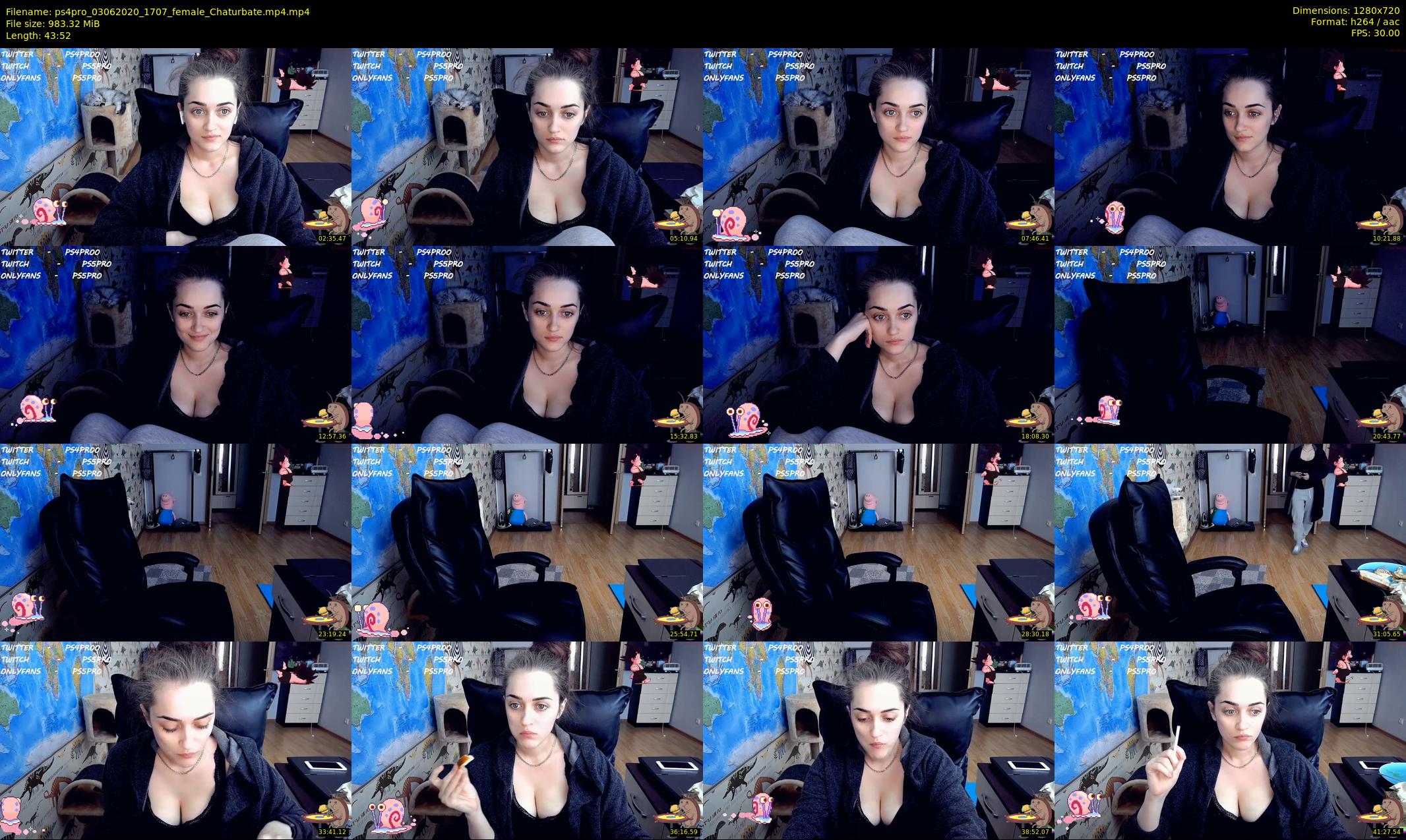 ps4pro — 44 minute Chaturbate female cam show recording, 720p, Jun 3, 2020