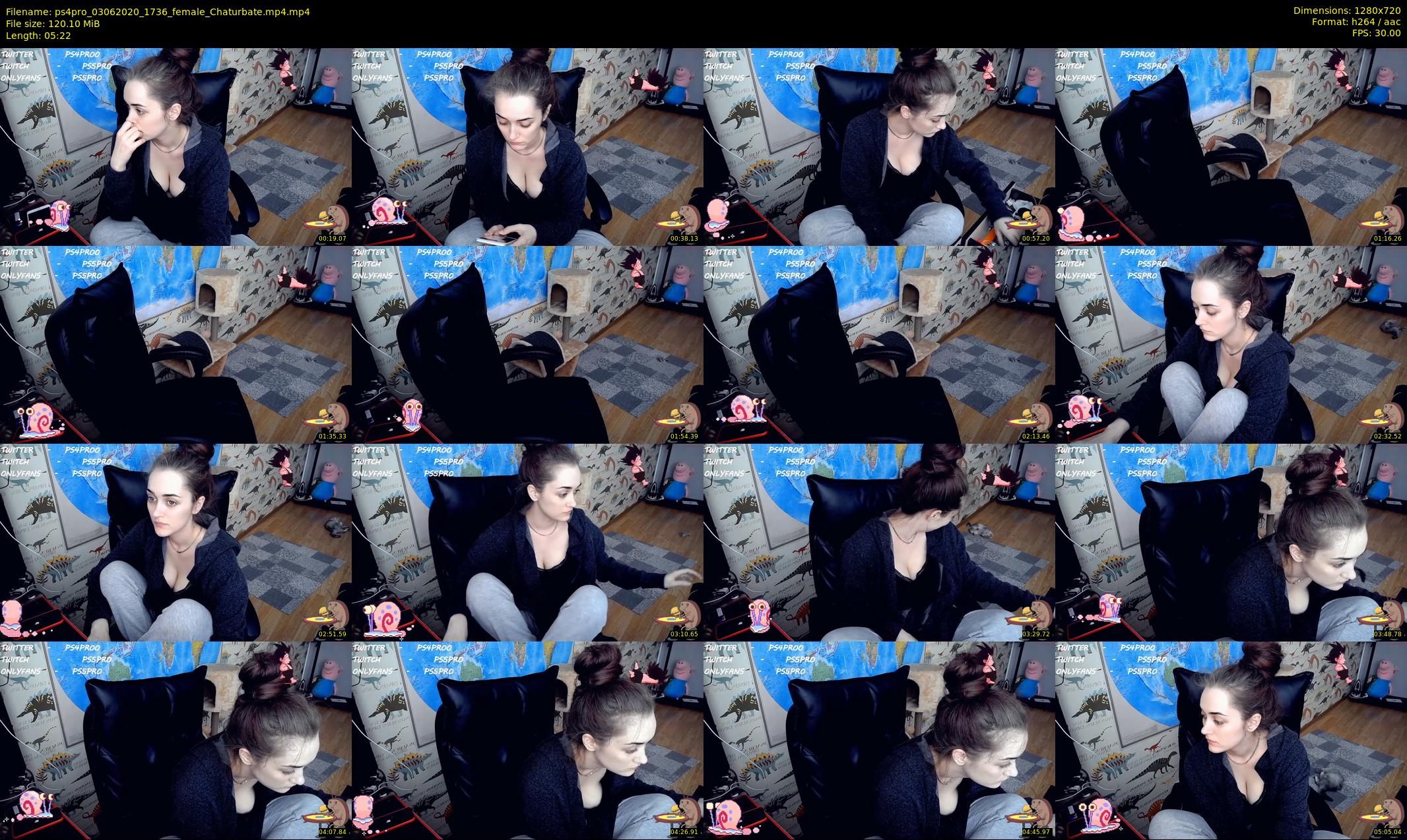 ps4pro — 6 minute Chaturbate female cam show recording, 720p, Jun 3, 2020
