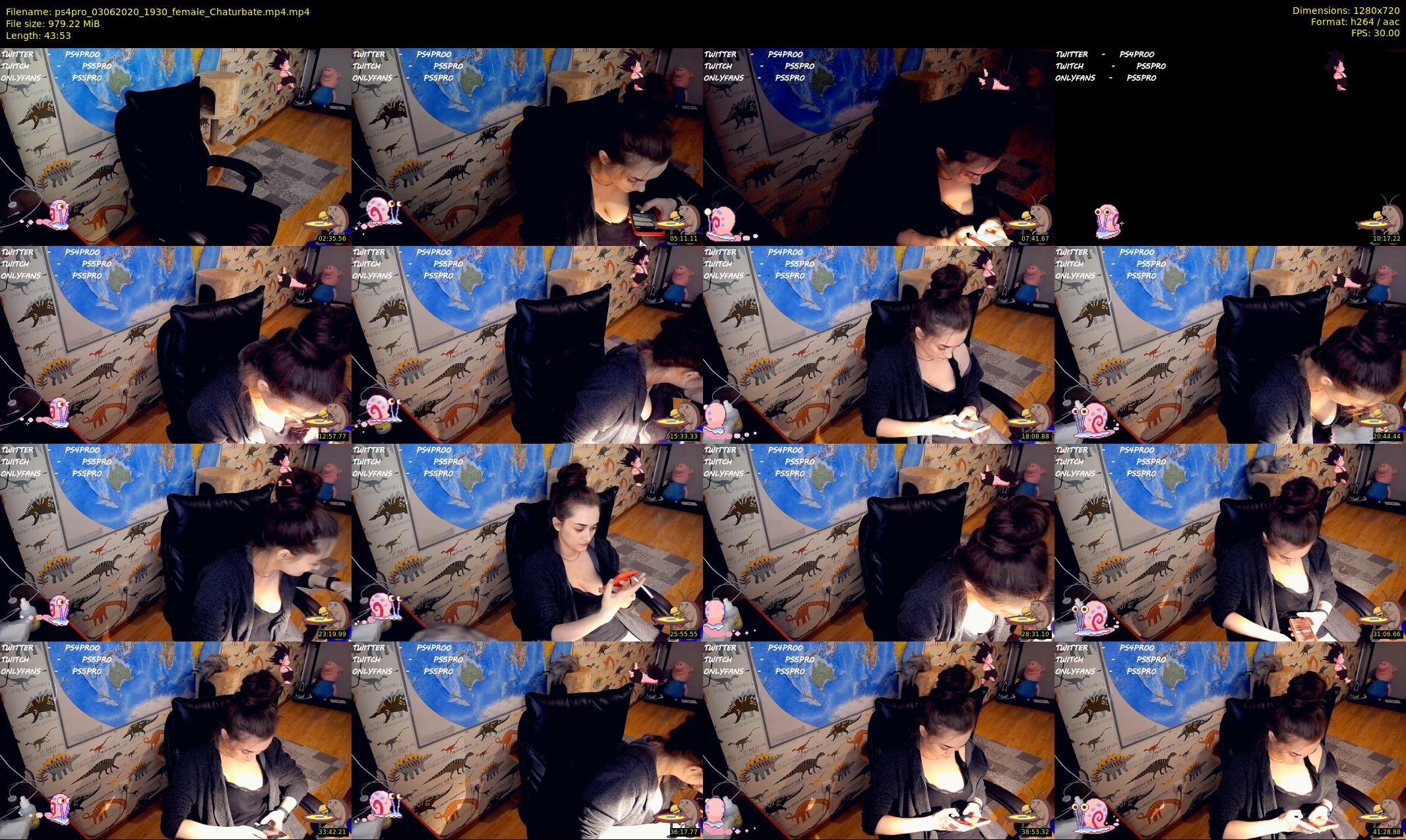 ps4pro — 44 minute Chaturbate female cam show recording, 720p, Jun 3, 2020