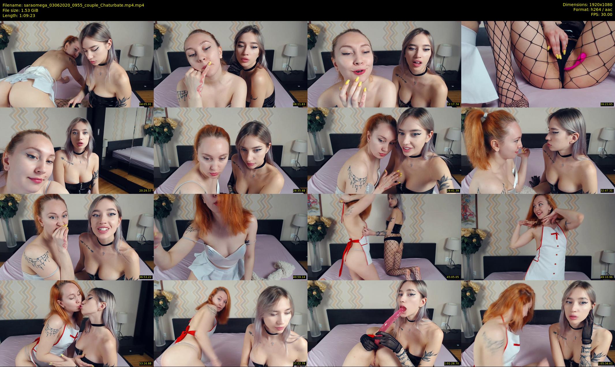 saraomega — 70 minute Chaturbate couple cam show recording, 1080p, Jun 3, 2020