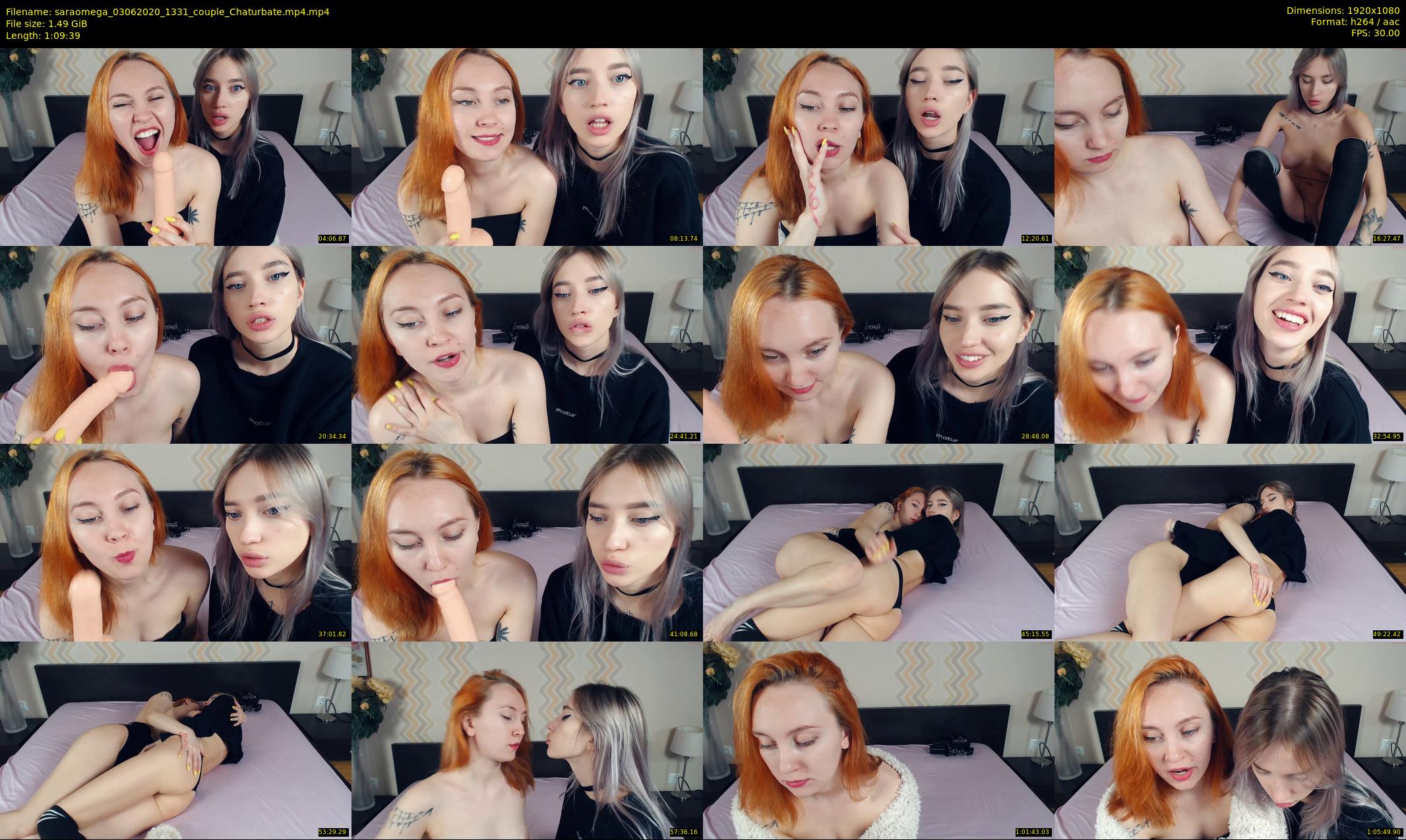 saraomega — 70 minute Chaturbate couple cam show recording, 1080p, Jun 3, 2020