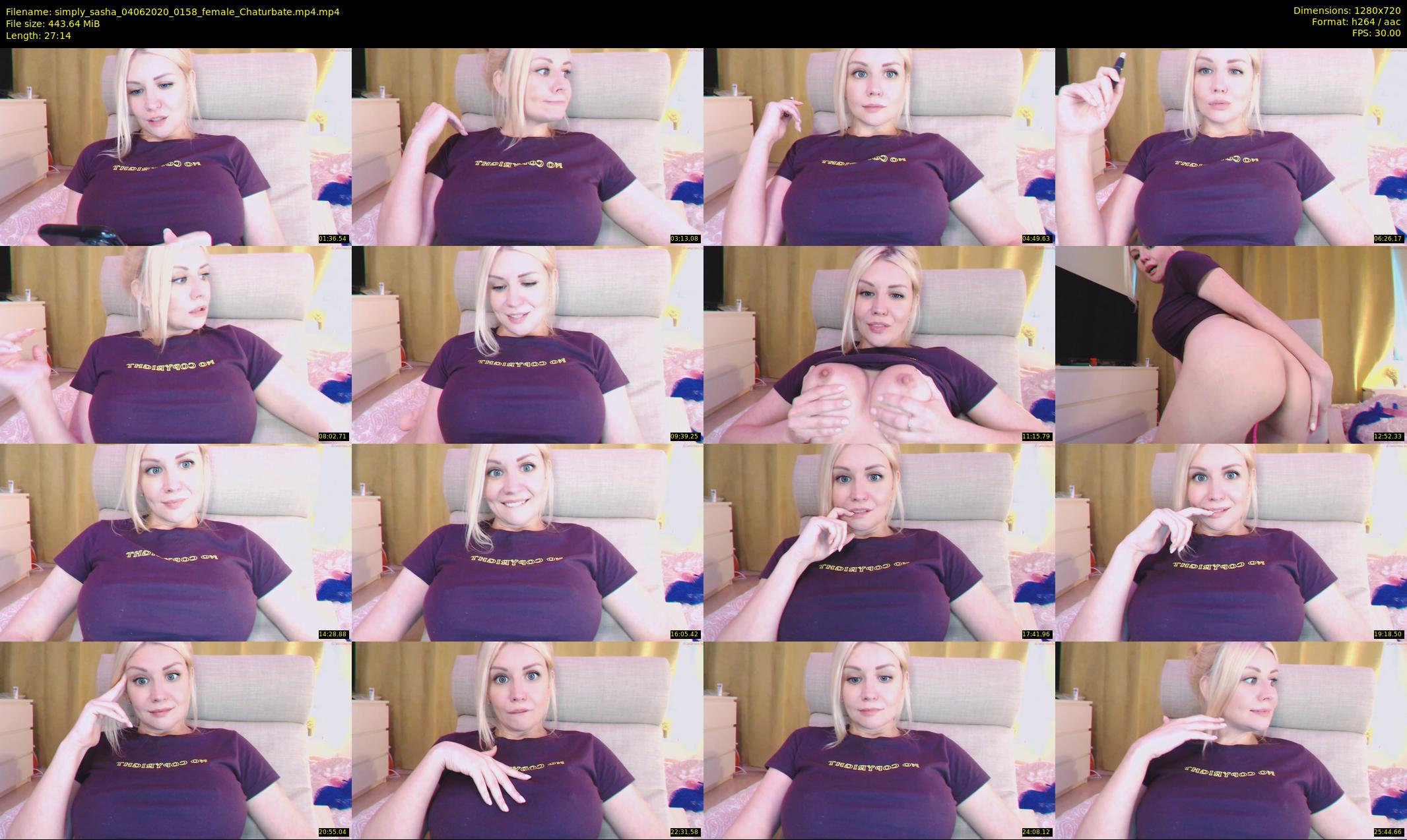 simply_sasha — 28 minute Chaturbate female cam show recording, 720p, Jun 4, 2020