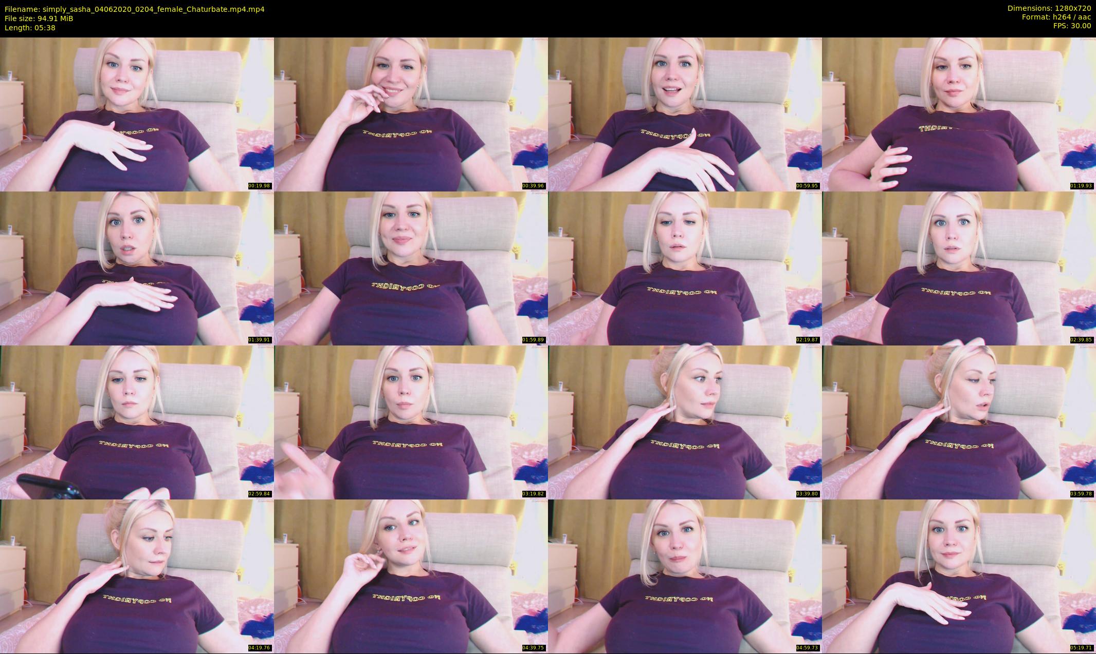 simply_sasha — 6 minute Chaturbate female cam show recording, 720p, Jun 4, 2020
