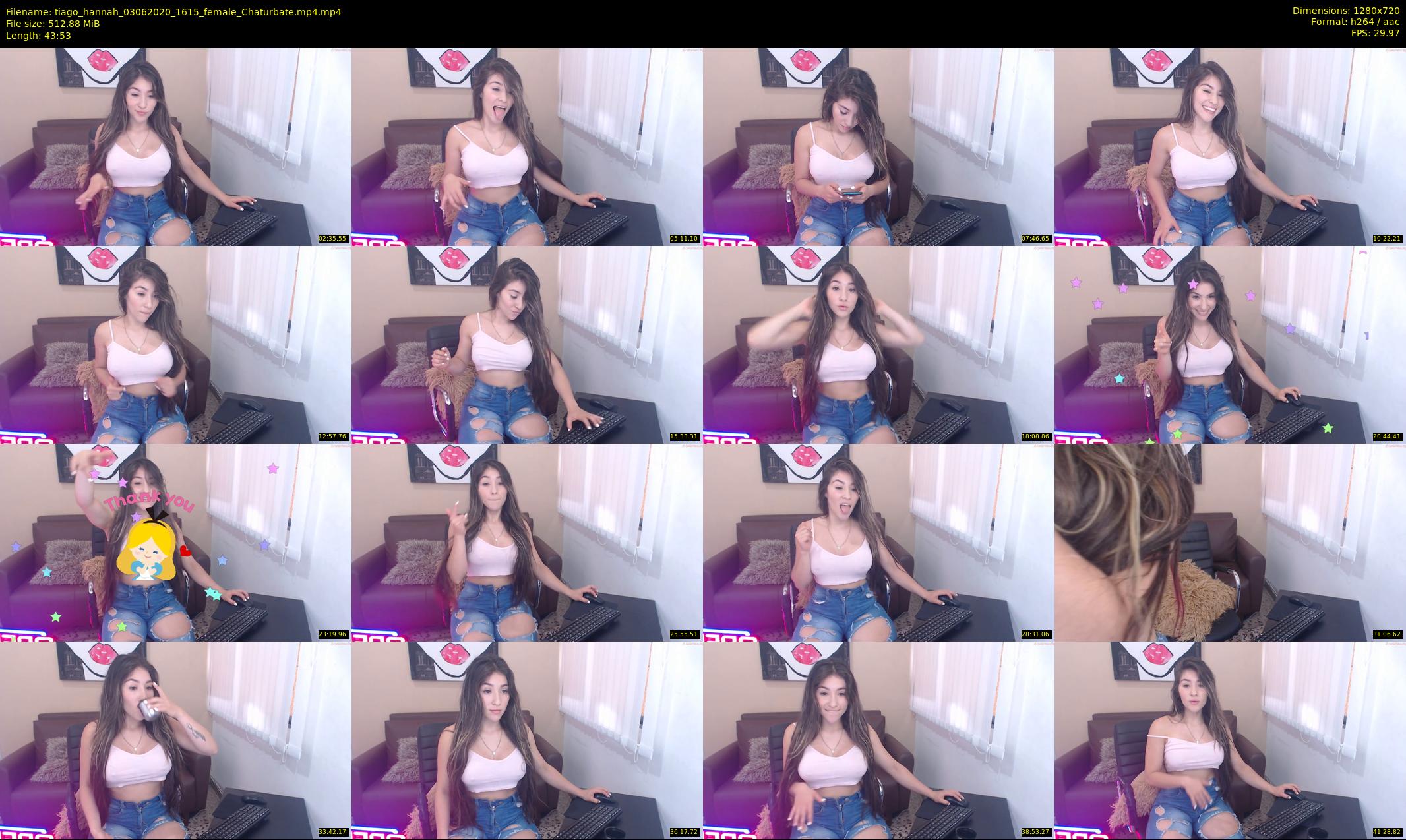tiago_hannah — 44 minute Chaturbate couple cam show recording, 720p, Jun 3, 2020